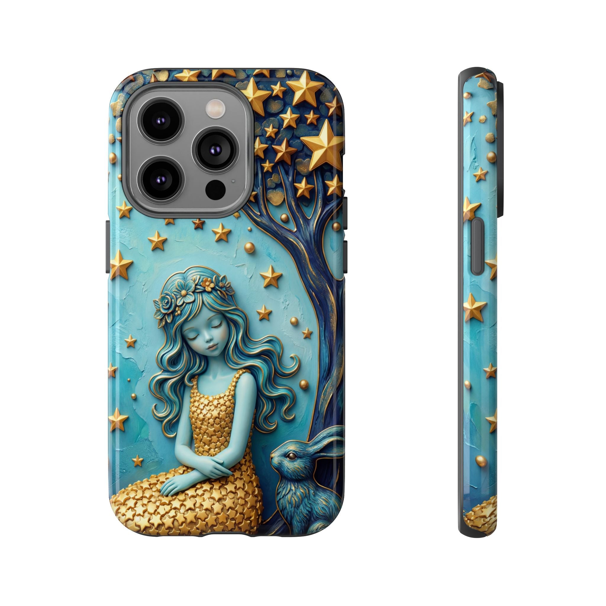 Dreamy Maiden & Star Tree iPhone Case