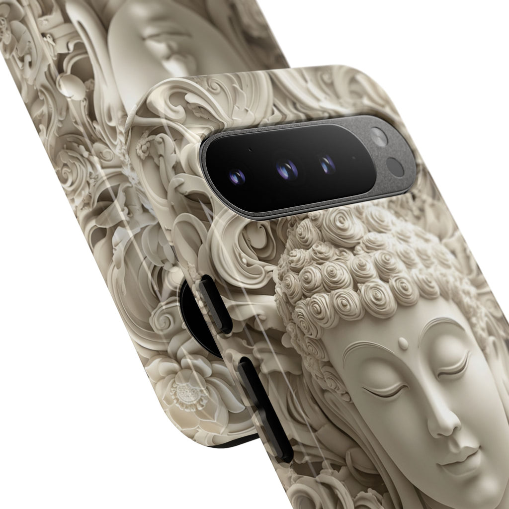 Buddha Relief Google Pixel Case — Serene Zen Protective Phone Cover