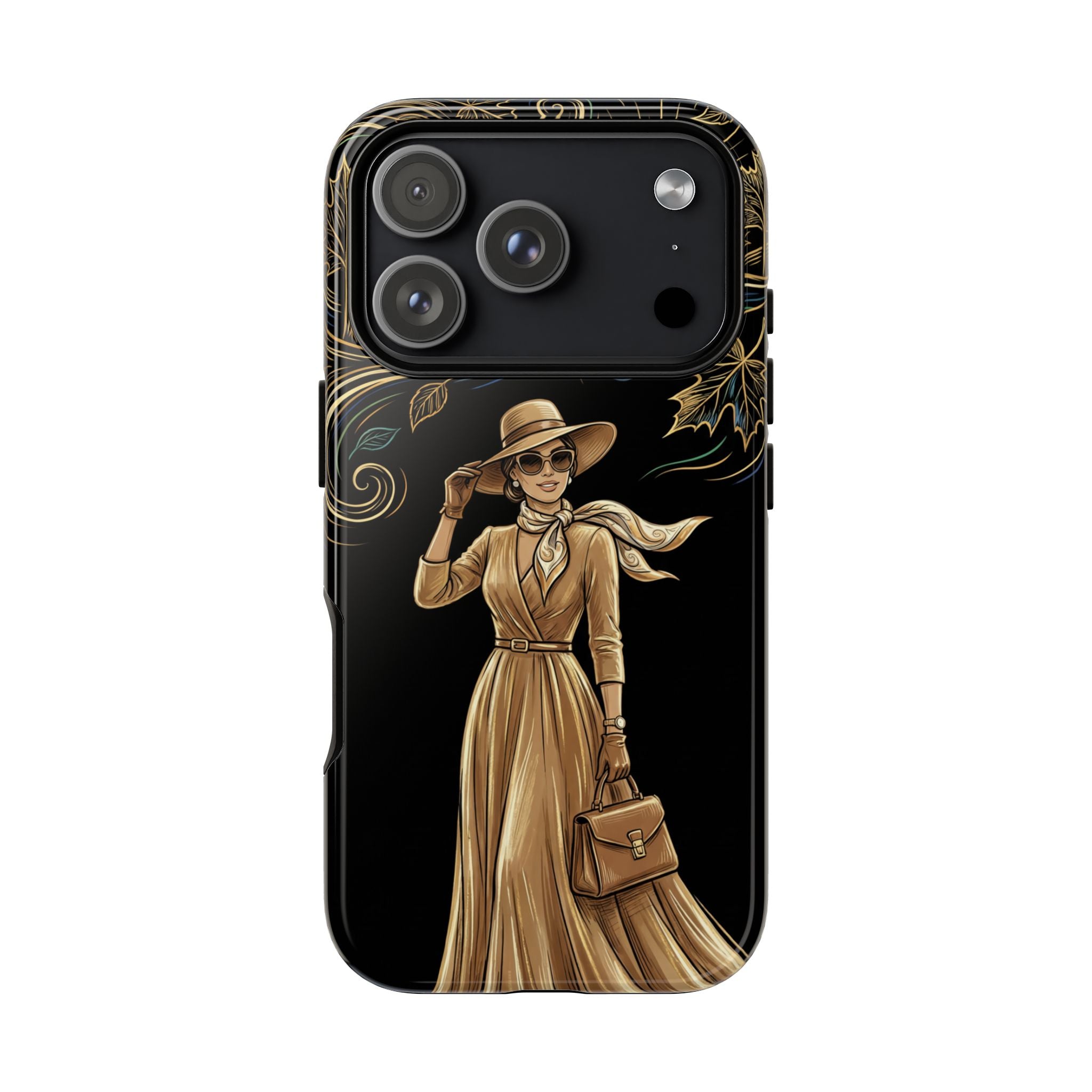Vintage Autumn Lady iPhone Case
