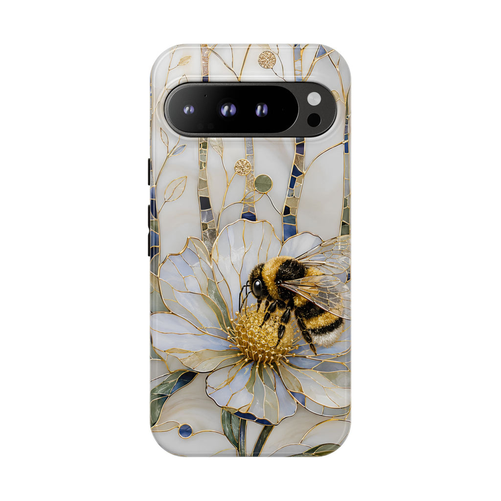 Bumblebee Google Pixel Phone Case | Stained Glass Bee Phone Case