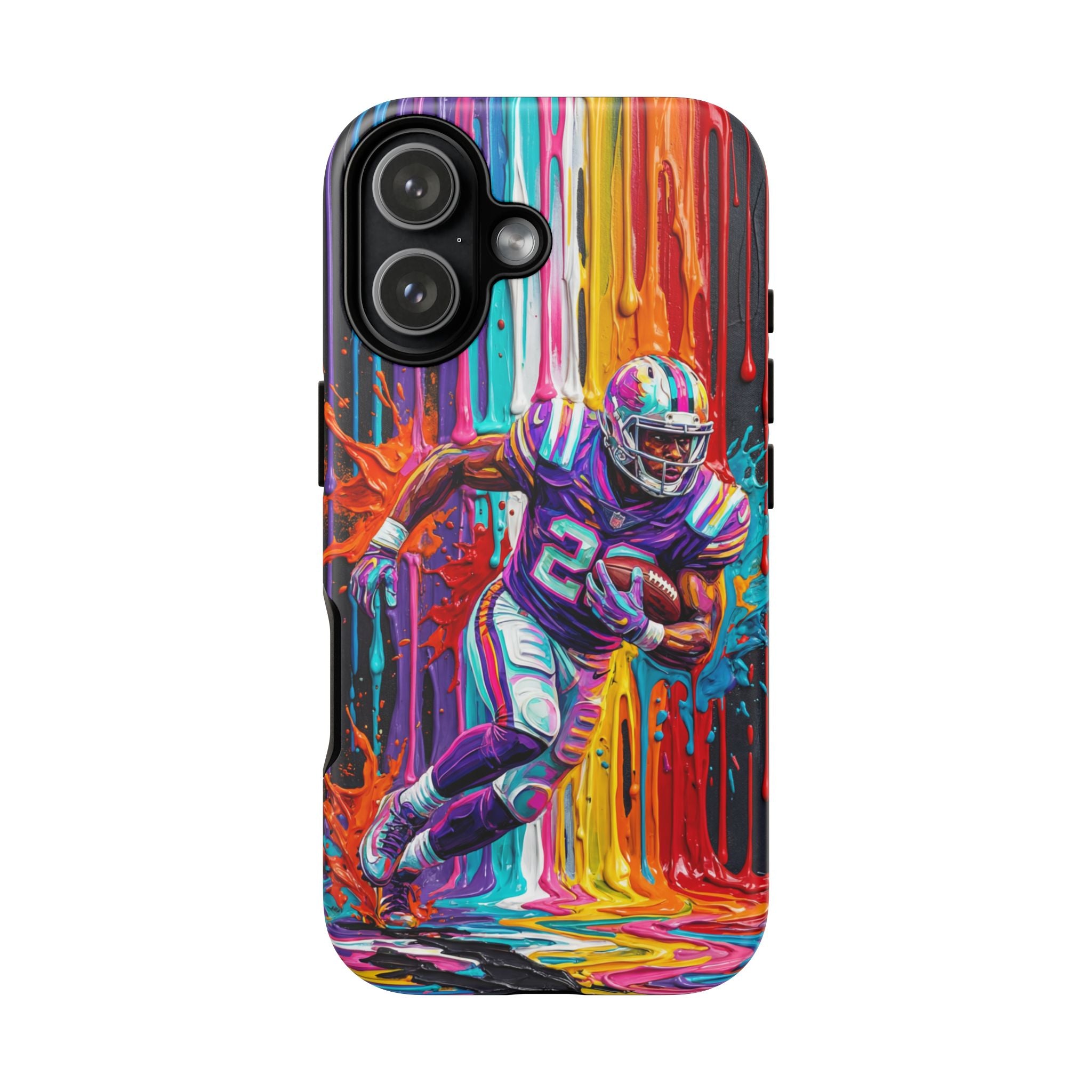 Vibrant American Football Runner iPhone Case