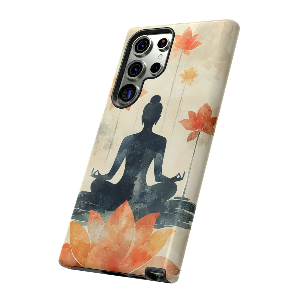 Yoga Lotus Samsung Galaxy Case | Meditative Silhouette