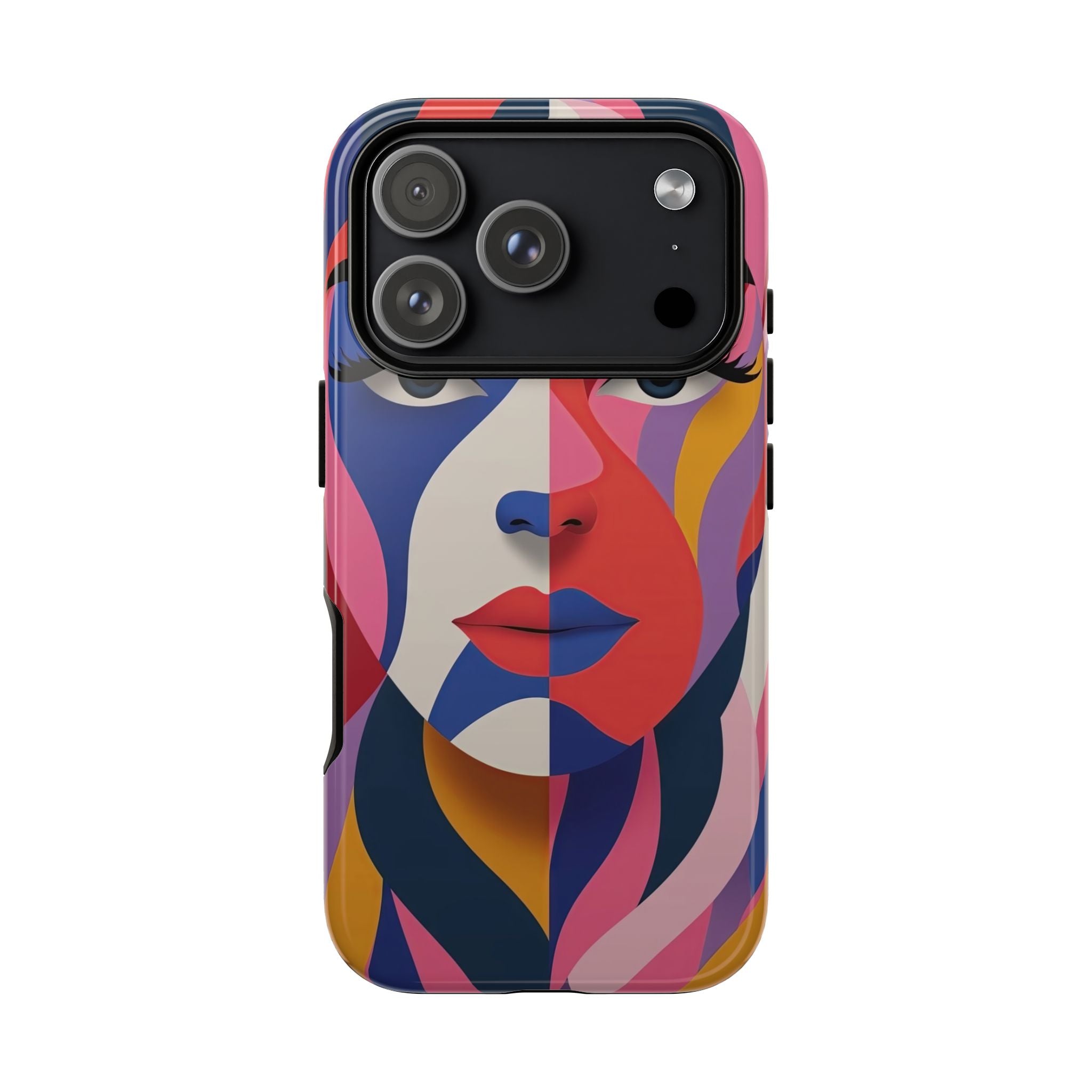 Abstract Colourful Face iPhone Case | Vibrant Pop Art