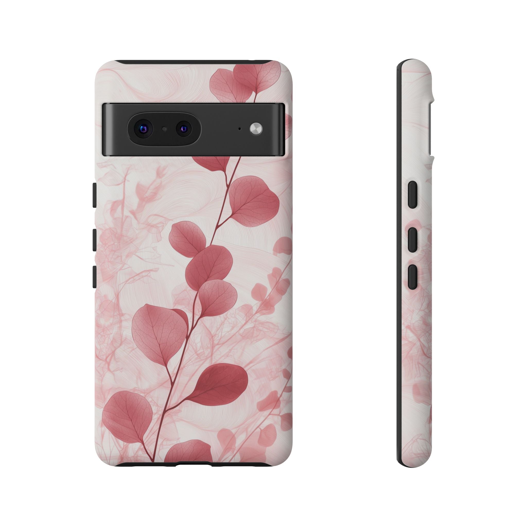Pink Botanical Floral Eucalyptus Google Pixel Phone Case