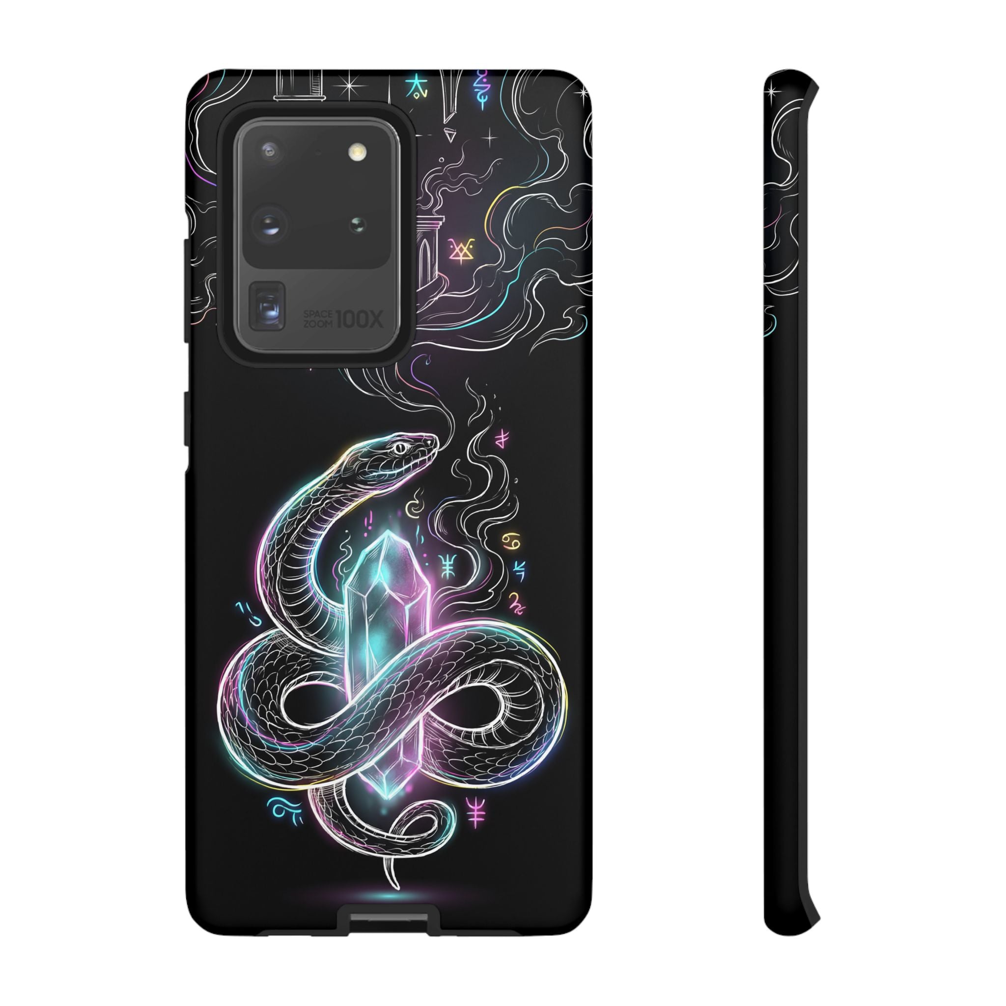Neon Occult Mystic Snake Crystal Samsung Galaxy Phone Case