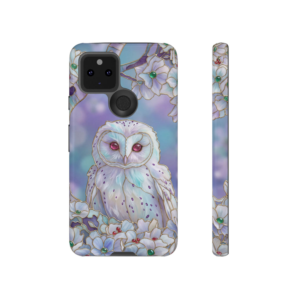 Pastel Floral  Mystical Barn Owl Google Pixel Case