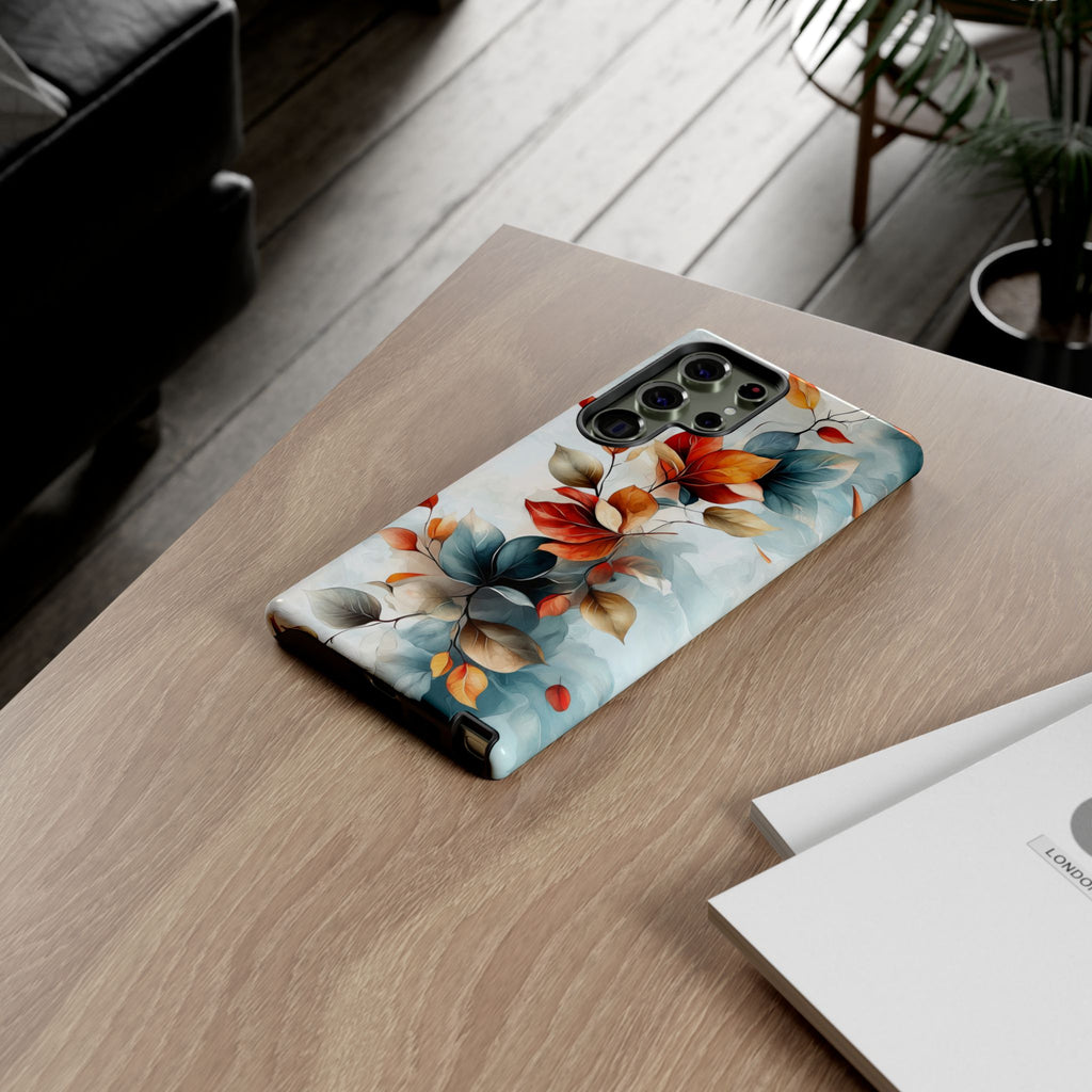 Floral Autumn Leaves Watercolour Tough Samsung Galaxy Case