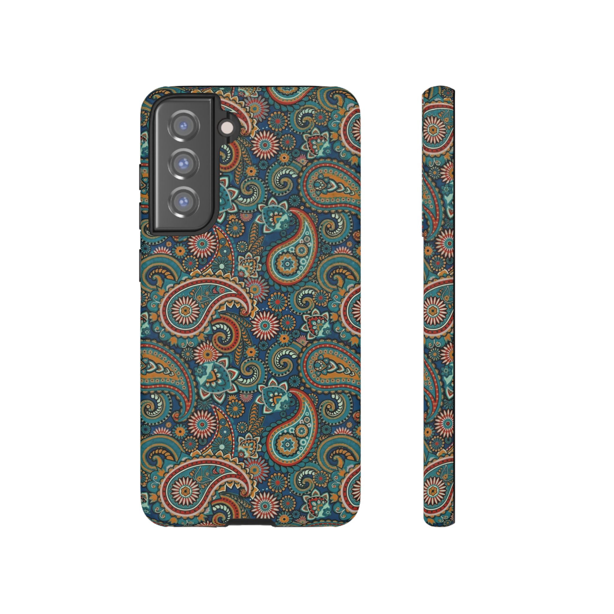 Batik Vibrant Paisley Protective Tough Samsung Galaxy Case