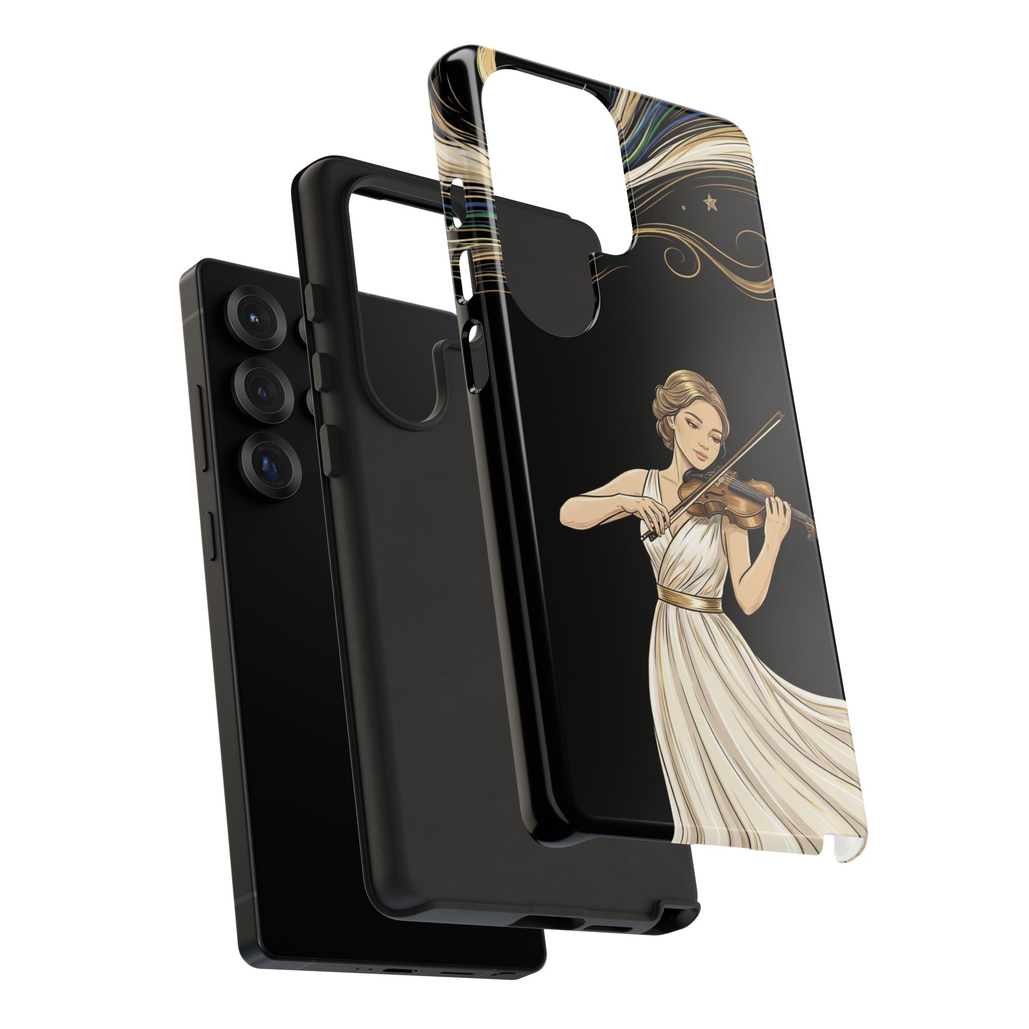 Violinist Samsung Galaxy Phone Case | Elegant Classical Musicist Design