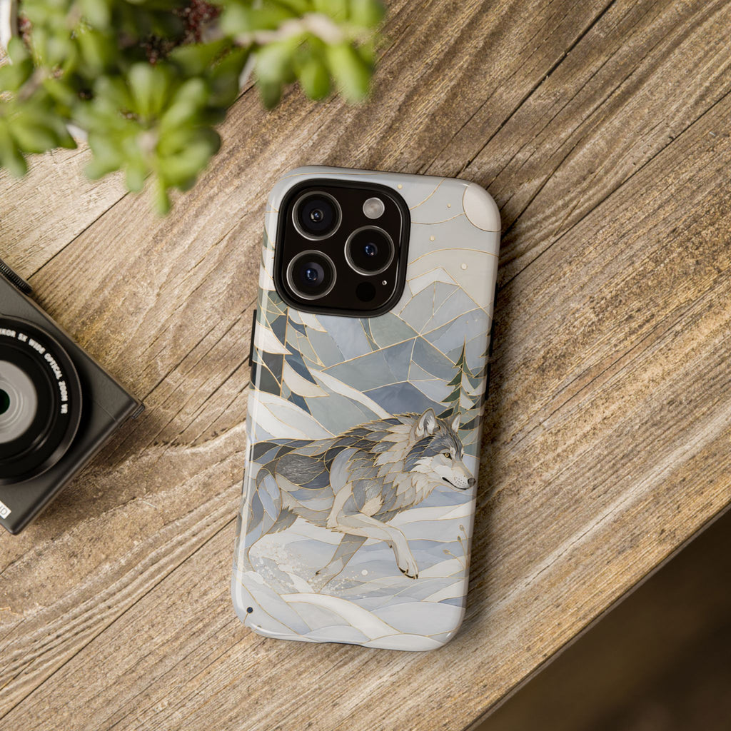 Winter Wolf iPhone Case | Mountain Forest iPhone Case