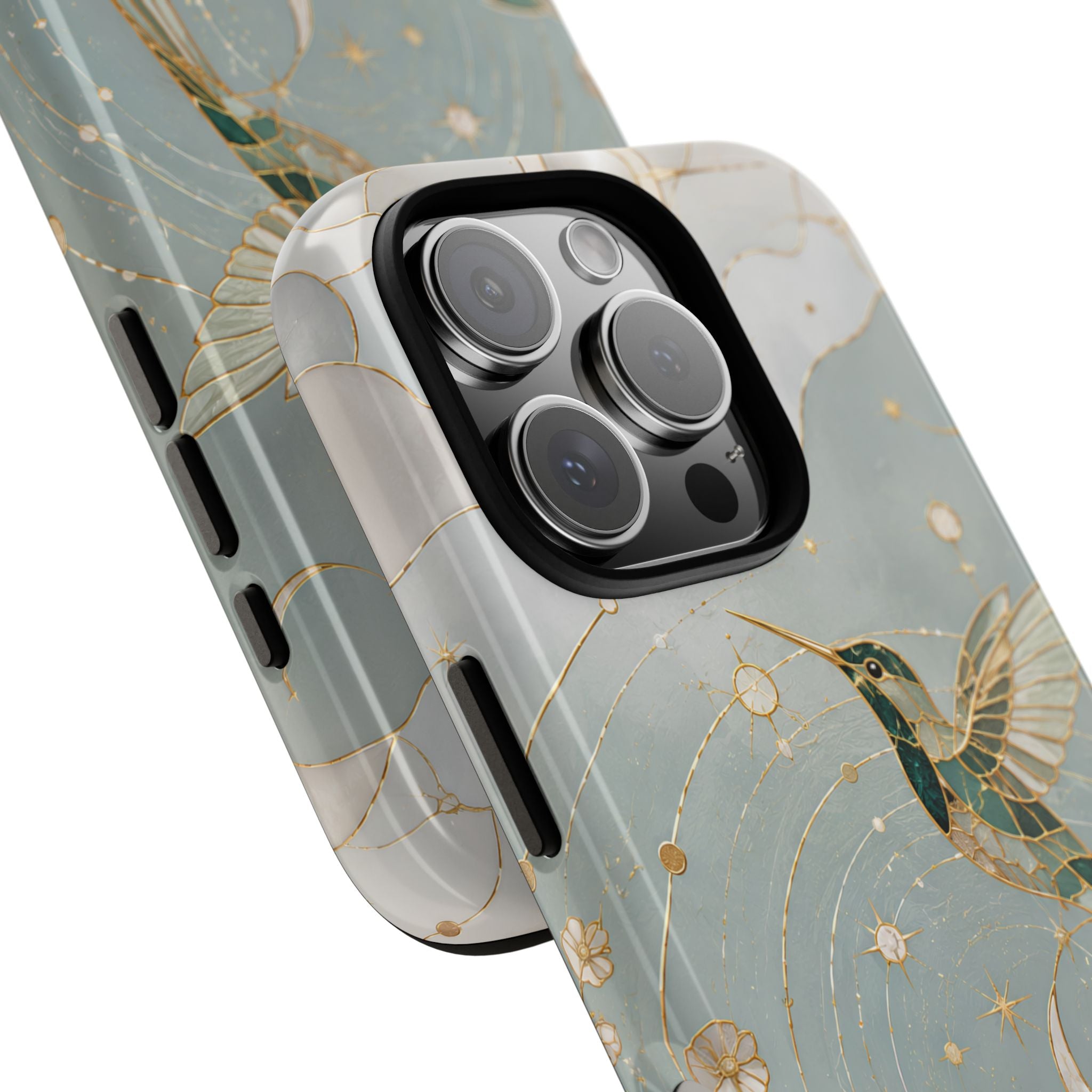 Celestial Hummingbird iPhone Case | Moon & Bird iPhone Case
