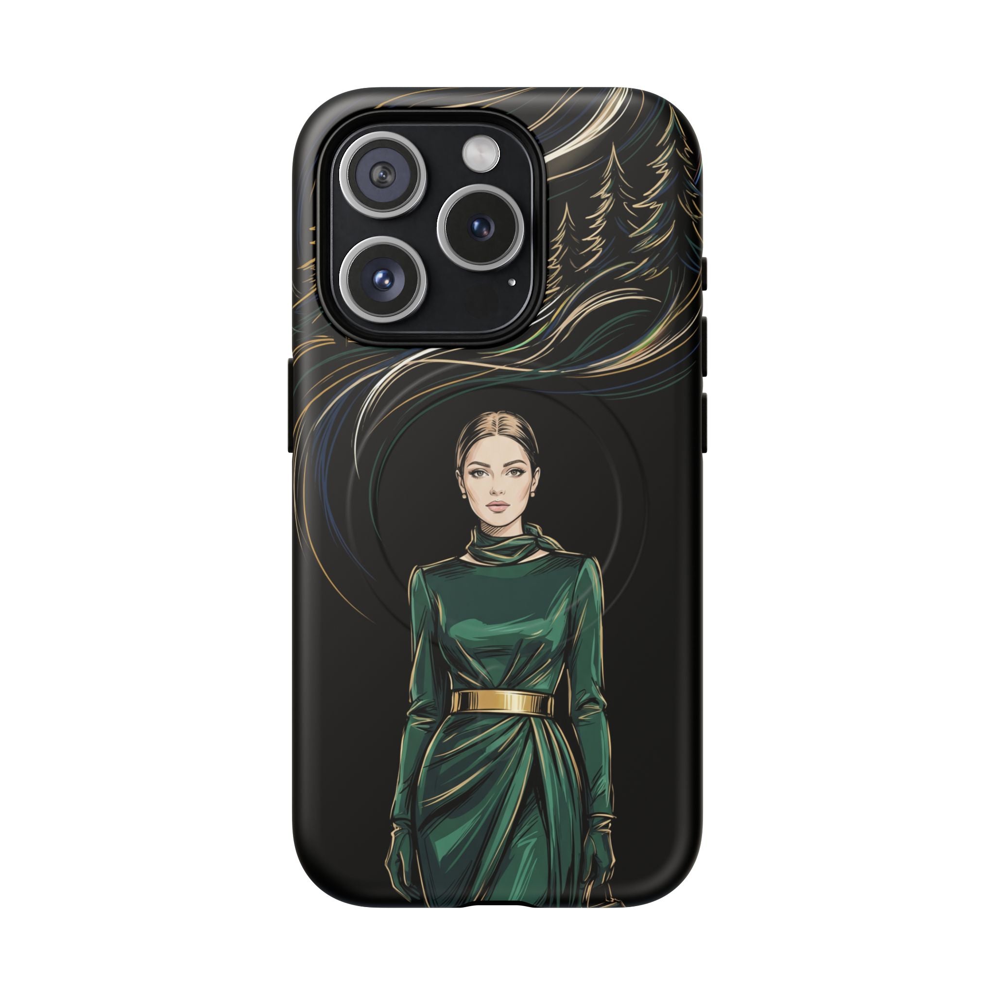 Elegant Forest Woman MagSafe iPhone Case