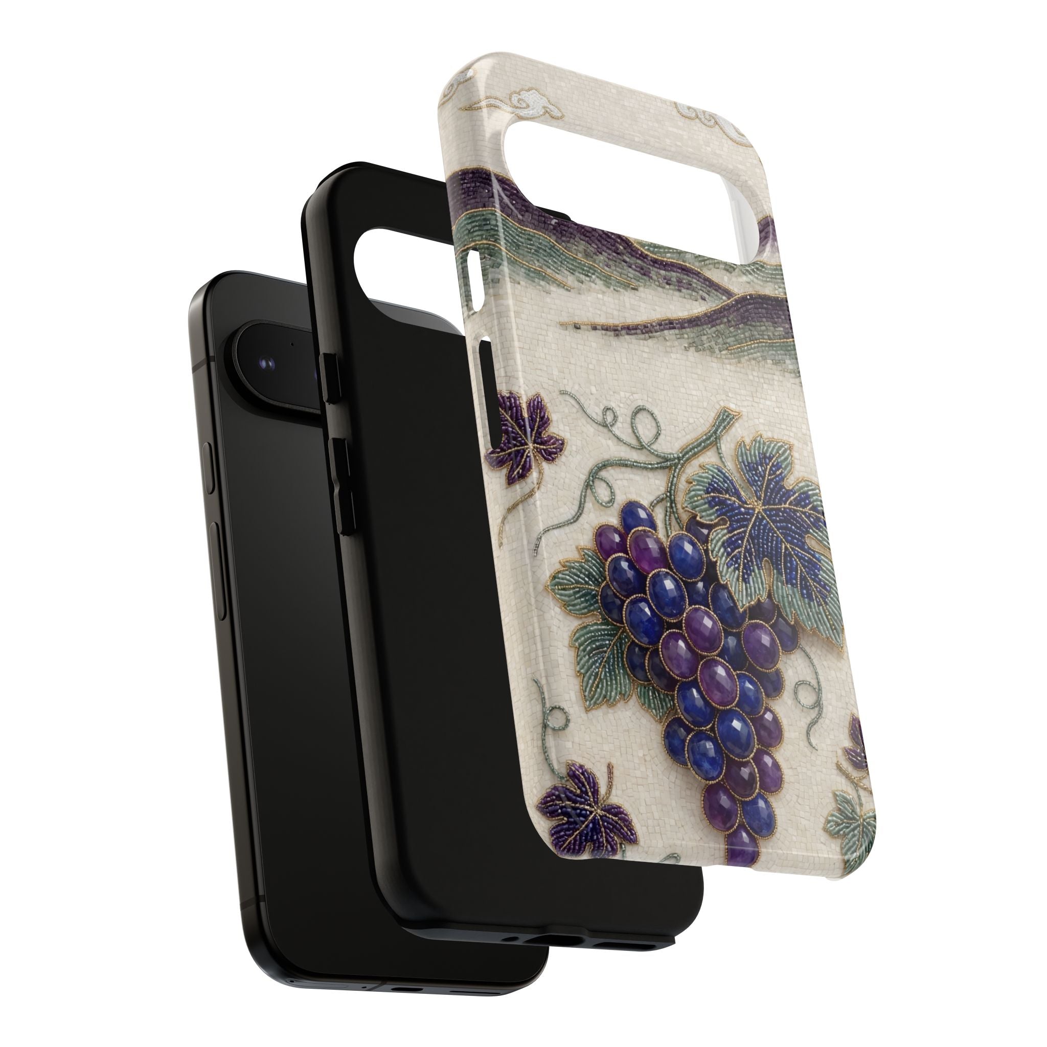 Vintage Grape Google Pixel Phone Case – Botanical Vineyard Art Phone Cover