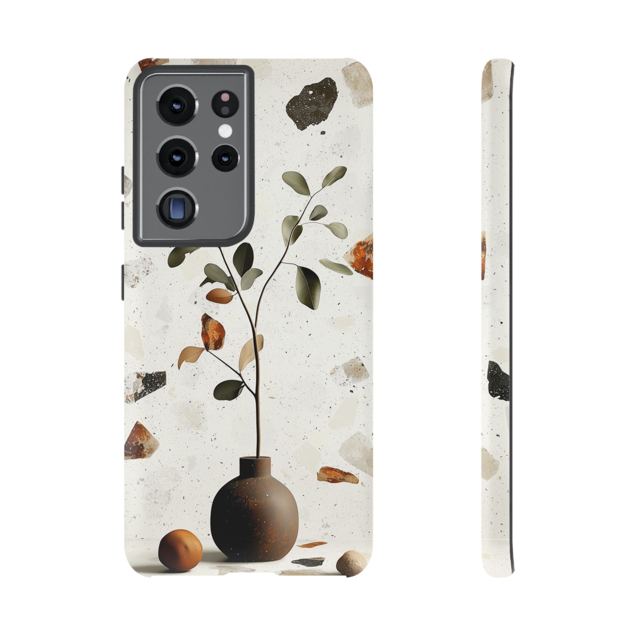 Floral Terrazzo Samsung Galaxy Case | Minimal Vase Botanical