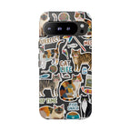 Cute Cats Sticker Tough Google Pixel Phone Case