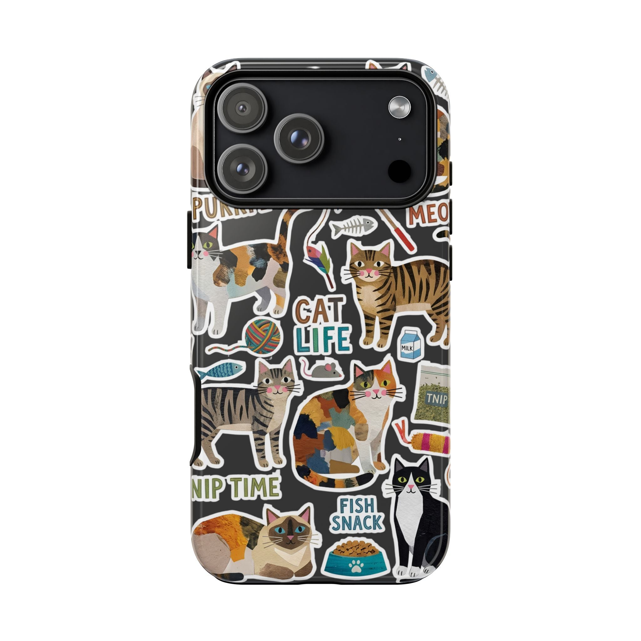 Cute Cats Sticker Tough iPhone Case