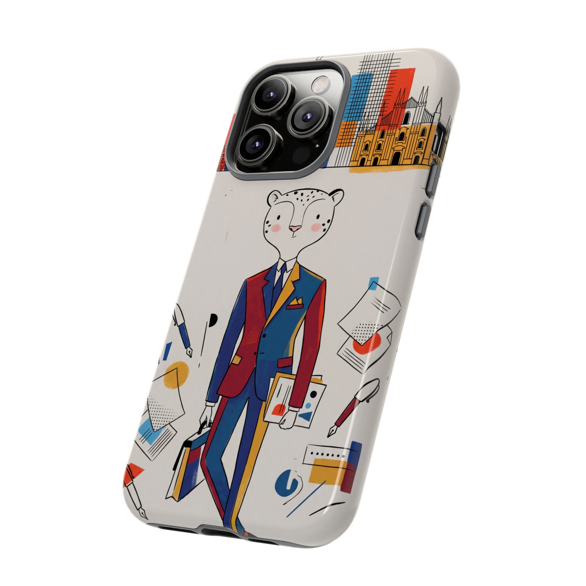 Leopard Executive Phone Case | Business Chic Illustrated