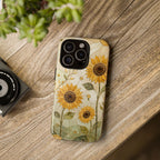 Sunflower iPhone Case | Stained Glass Floral iPhone Case