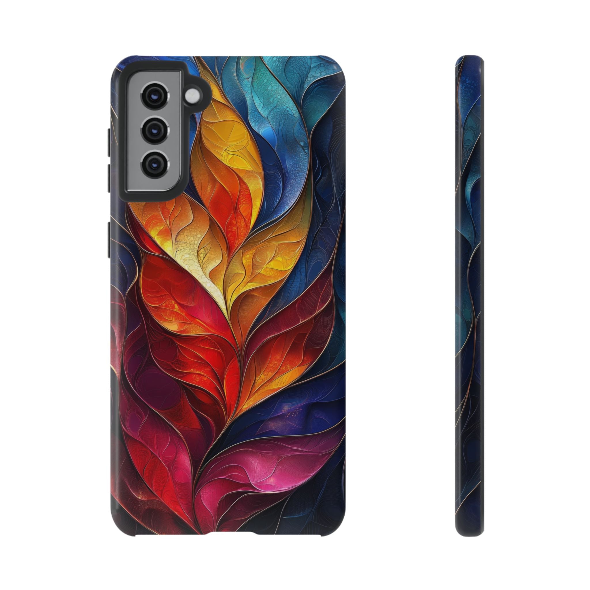 Abstract Colourful Leaf Samsung Galaxy Case