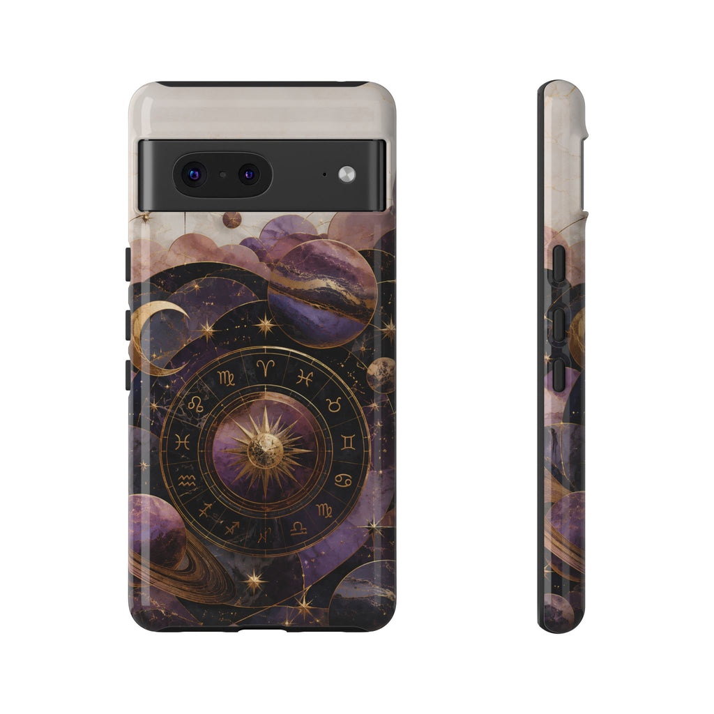 Vintage Zodiac Google Pixel Phone Case | Celestial Moon Astrology Phone Case