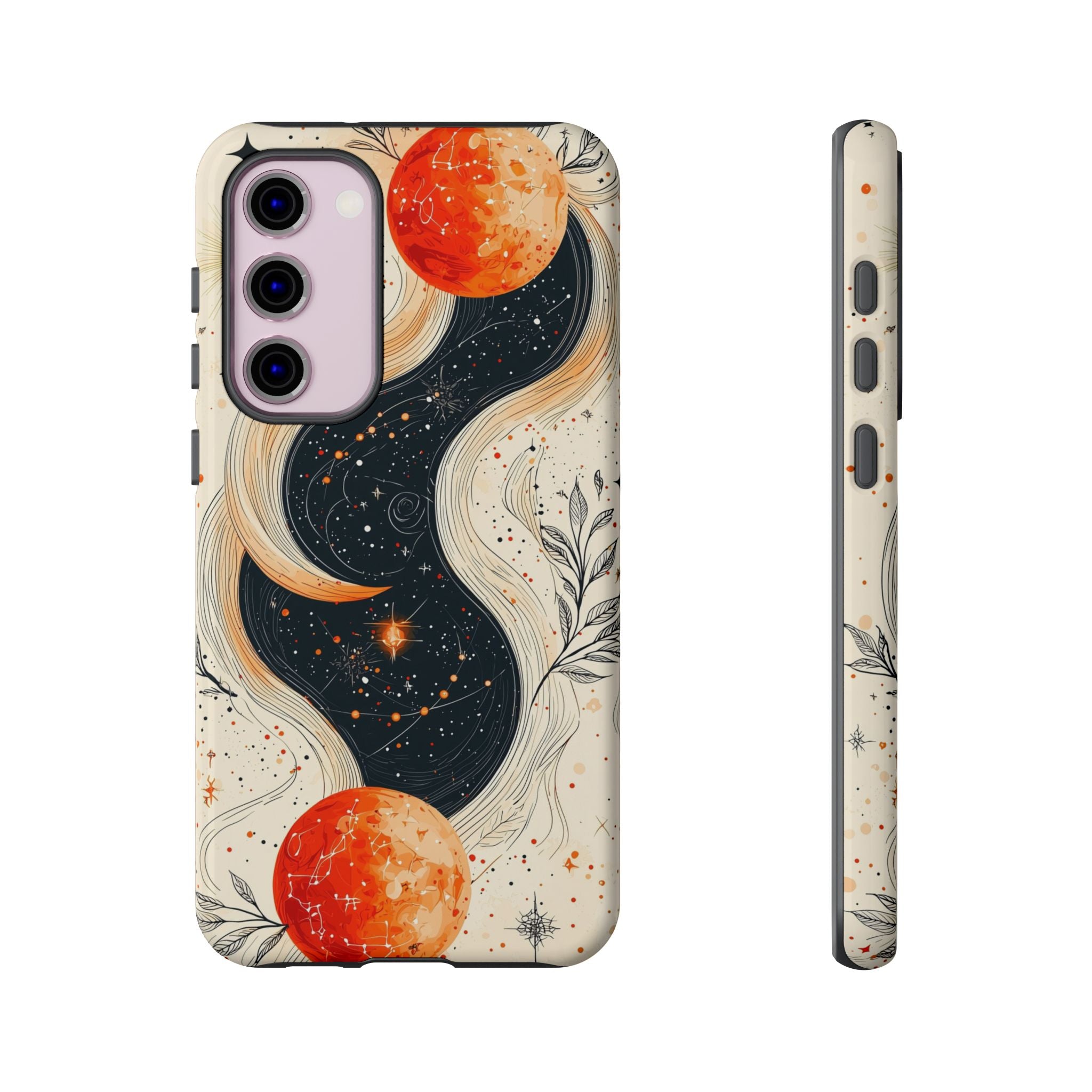 Astrology Galaxy Samsung Galaxy Case | Red Moon Celestial Waves