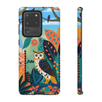 Botanical Forest Colourful Owl Samsung Galaxy Phone Case