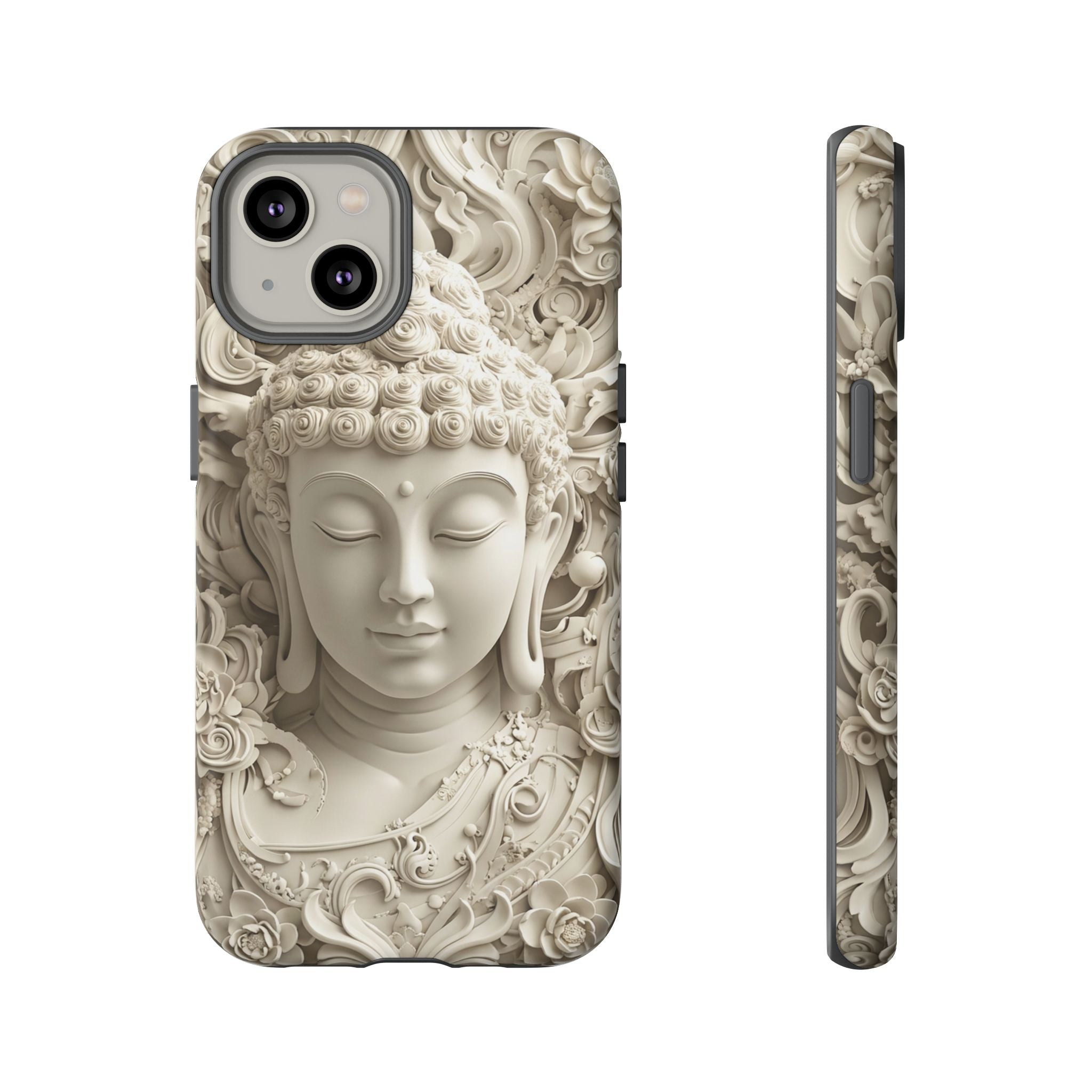 Buddha Relief iPhone Case — Serene Zen Protective Phone Cover