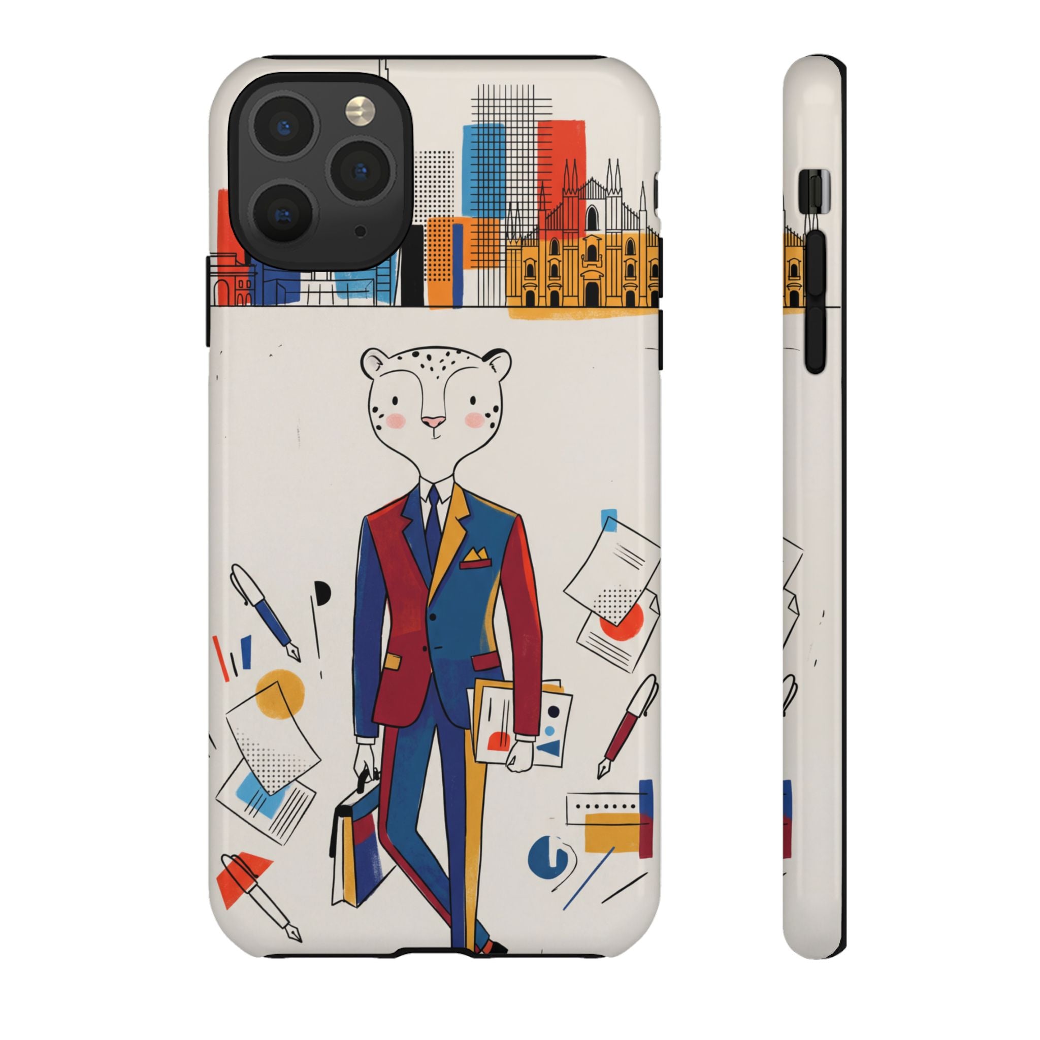 Leopard Executive Phone Case | Business Chic Illustrated