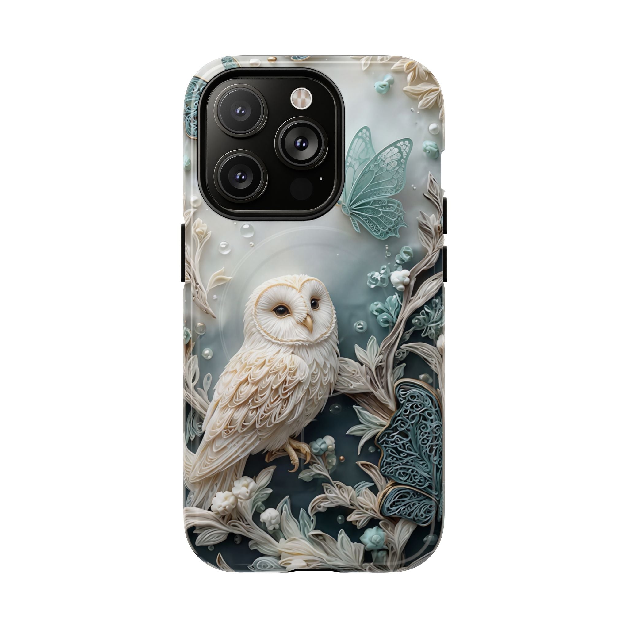 Barn Owl Floral MagSafe Phone Case