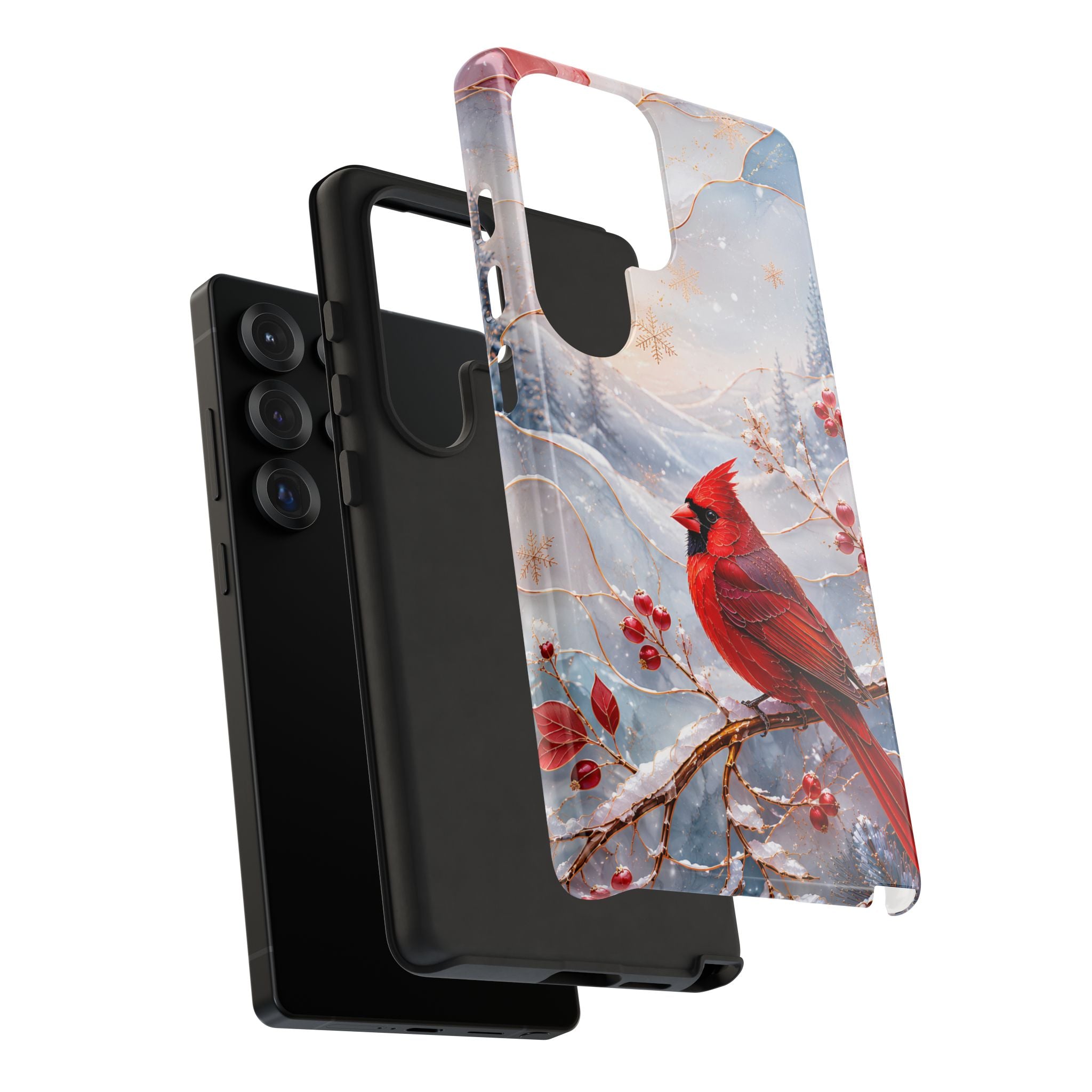 Cardinal Samsung Galaxy Phone Case | Winter Bird iPhone Case