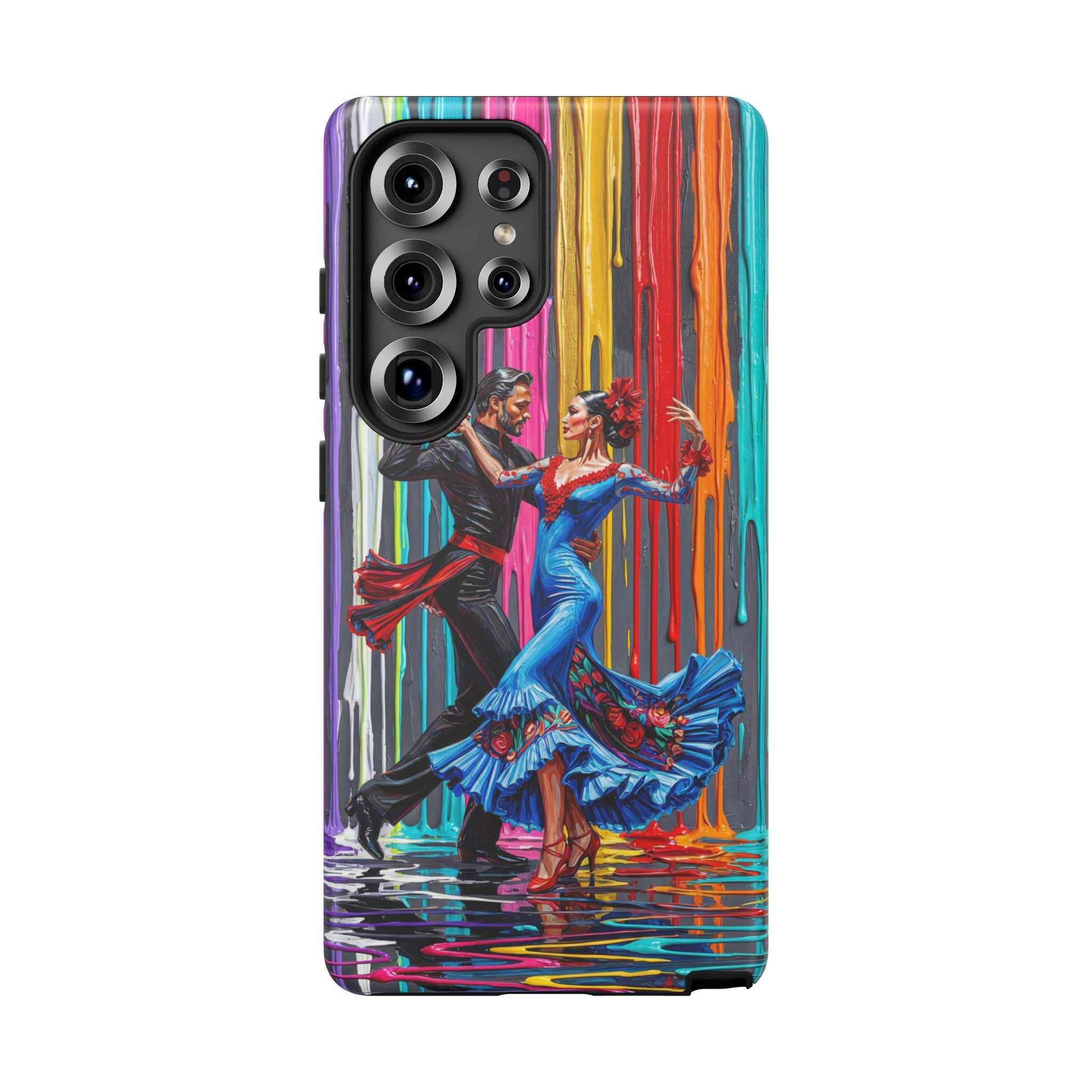 Colorful Tango Samsung Galaxy Phone Case | Vibrant Dancing Couple Art Protection