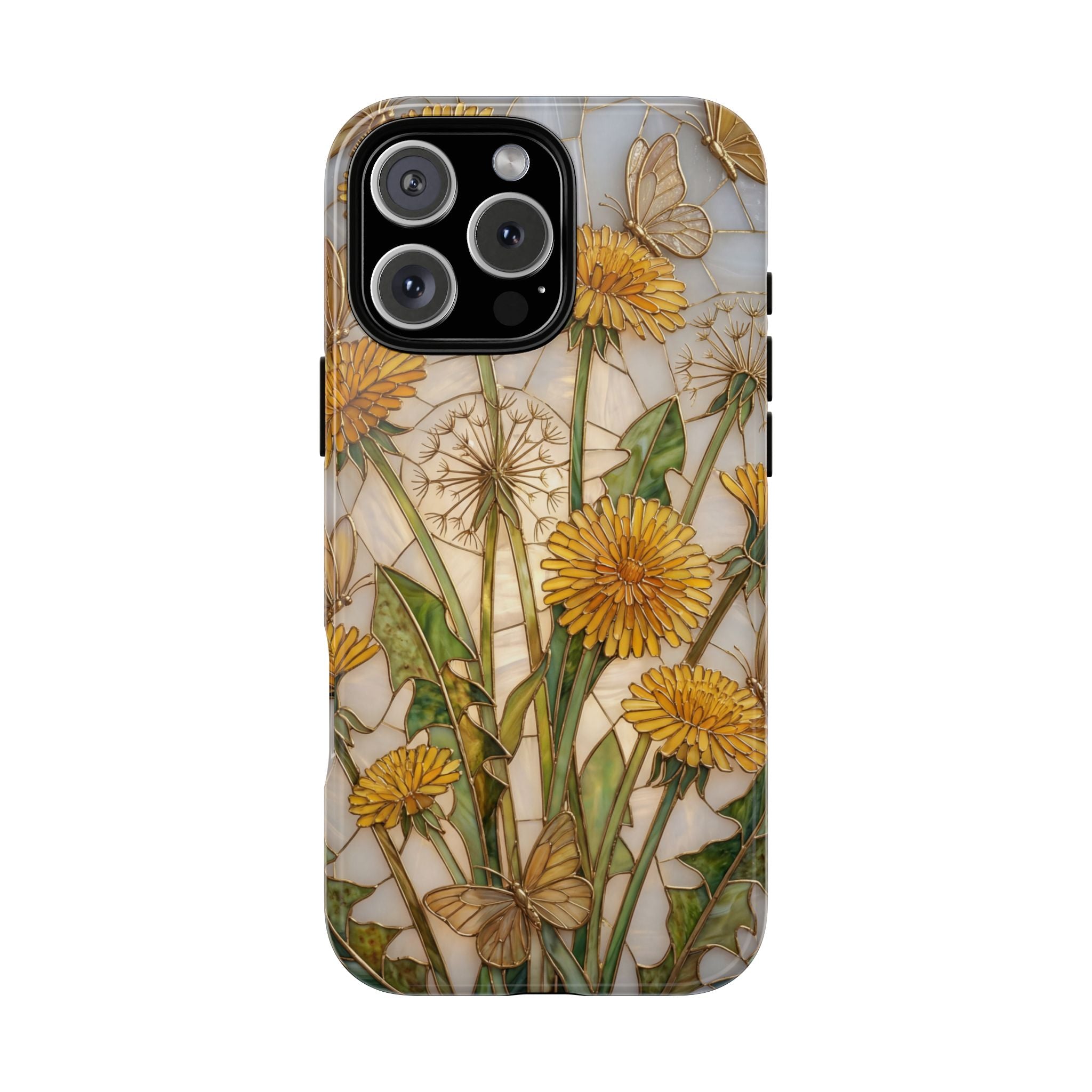 Dandelion Bouquet Tough iPhone Case — Floral Botanical Protective Cover