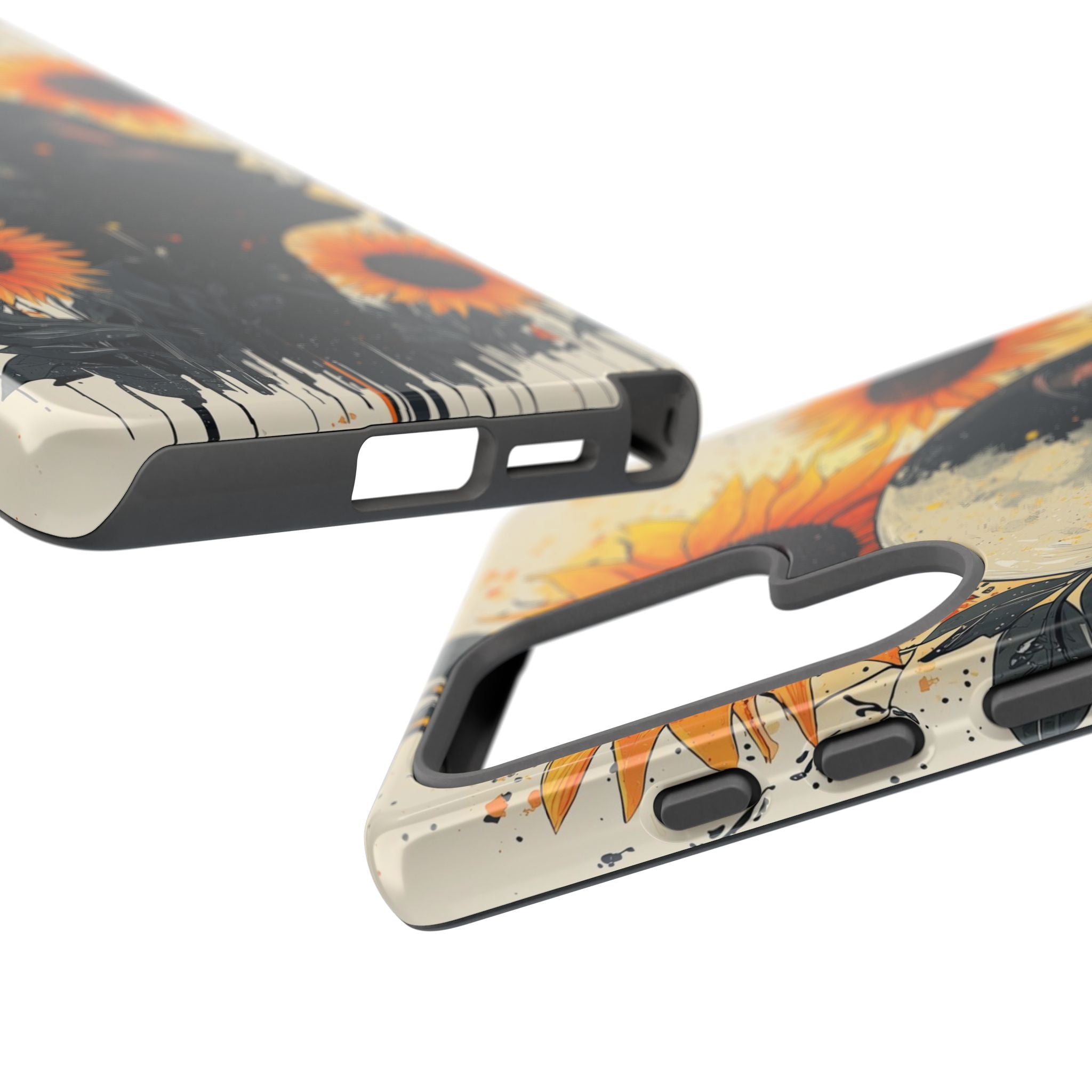 Sunflower Moon Art Samsung Galaxy Case | Floral Celestial