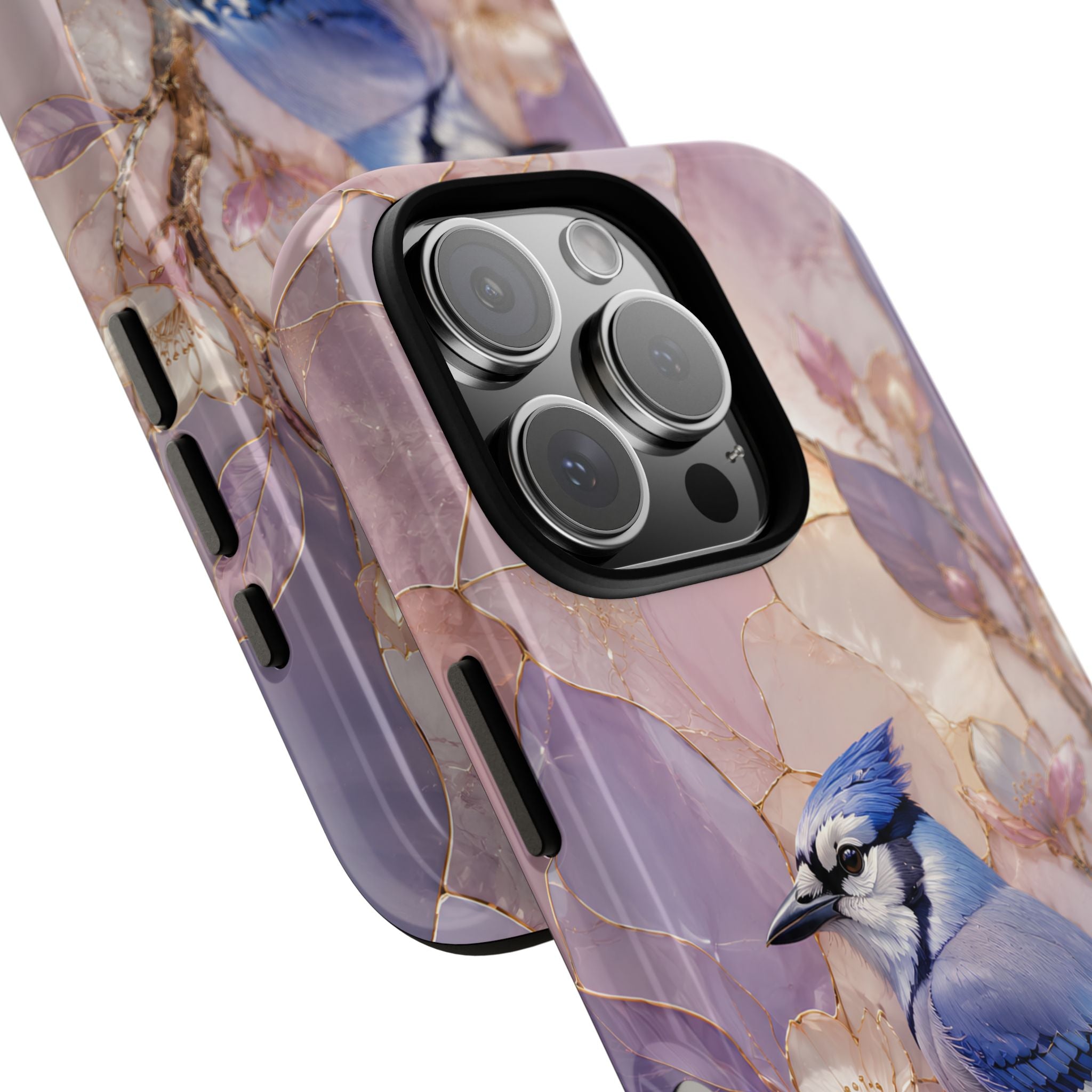 Blue Jay iPhone Case | Bird Floral iPhone Case