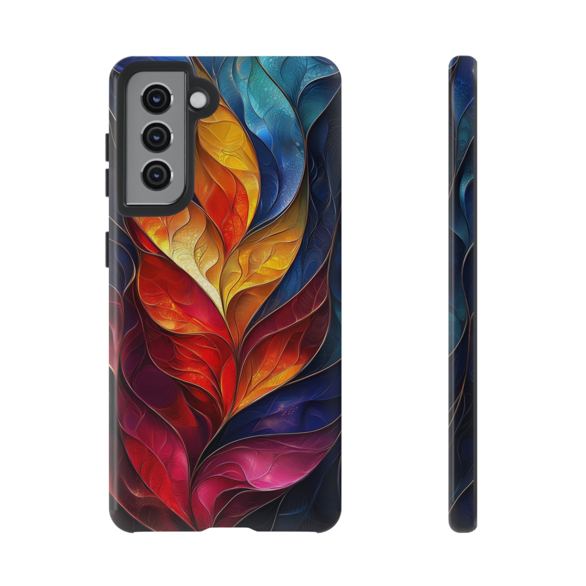 Abstract Colourful Leaf Samsung Galaxy Case