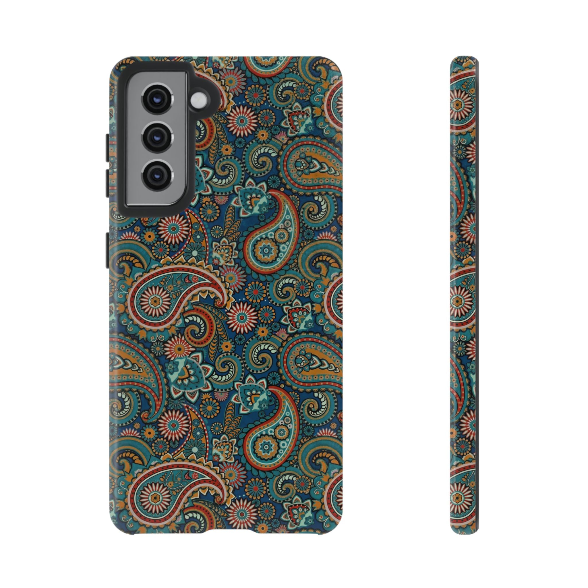 Batik Vibrant Paisley Protective Tough Samsung Galaxy Case
