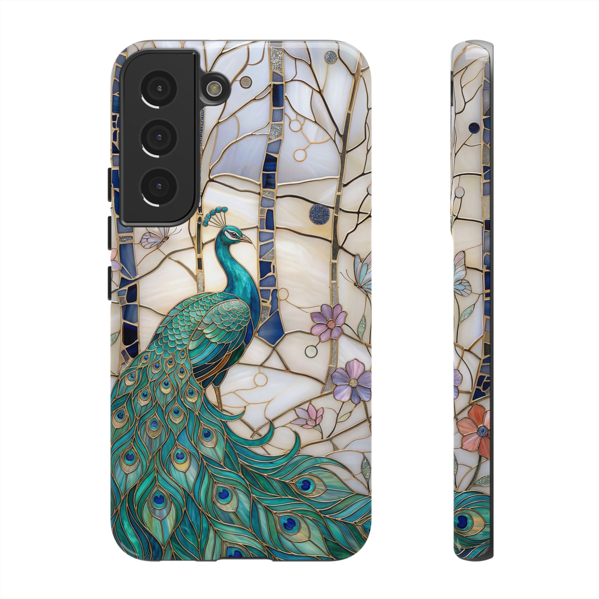 Peacock Stained Glass Samsung Galaxy Case