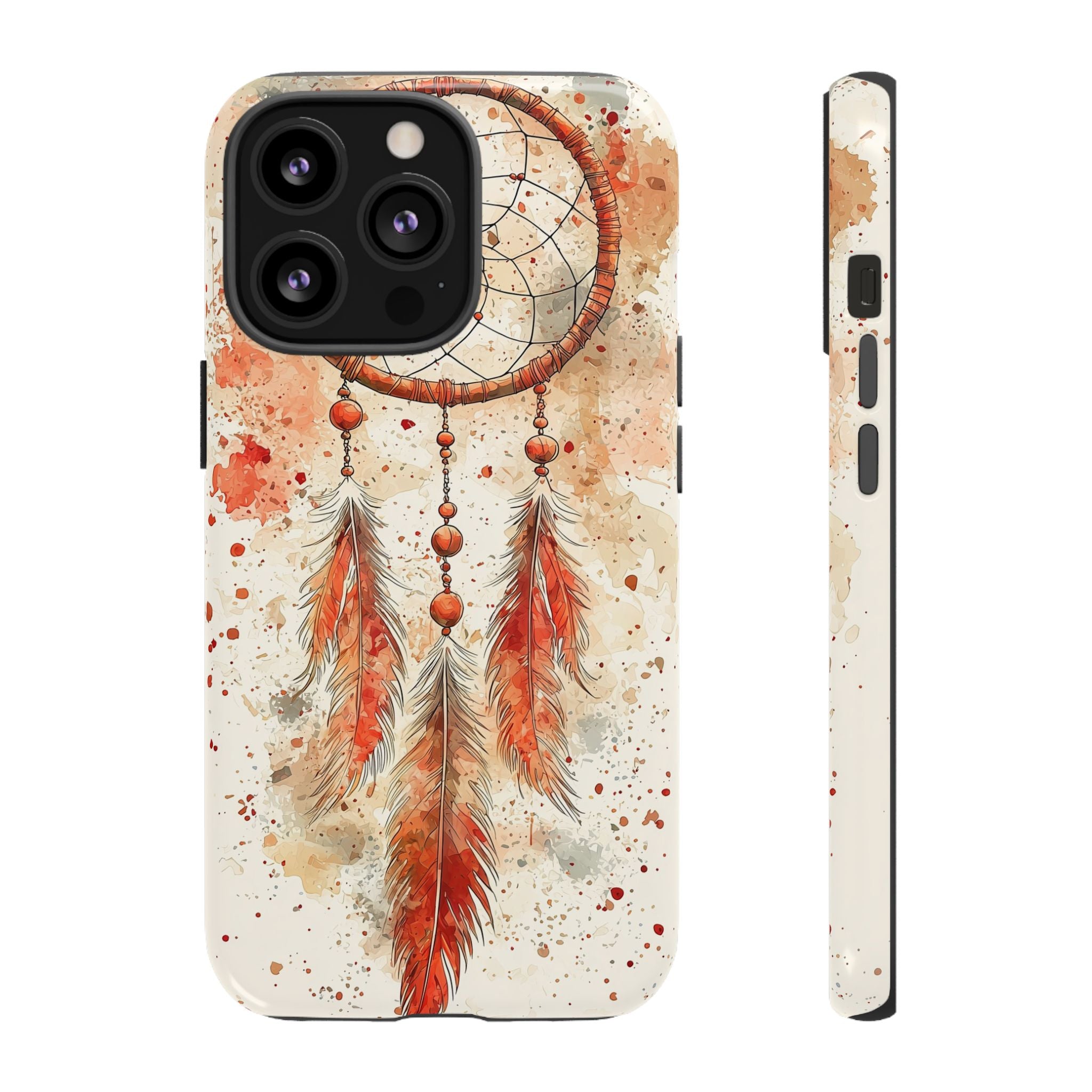 Dreamcatcher Tough iPhone Case | Watercolour Feather