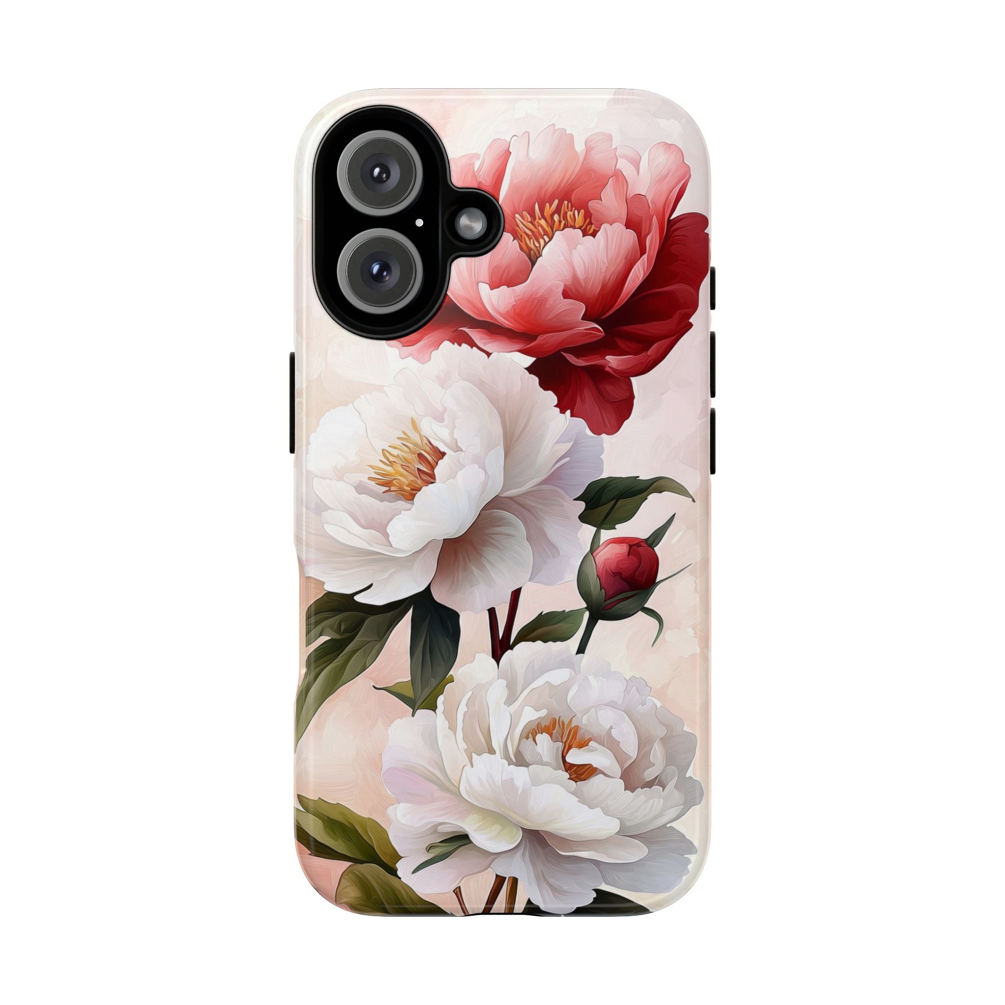 Floral Peony Tough iPhone Case