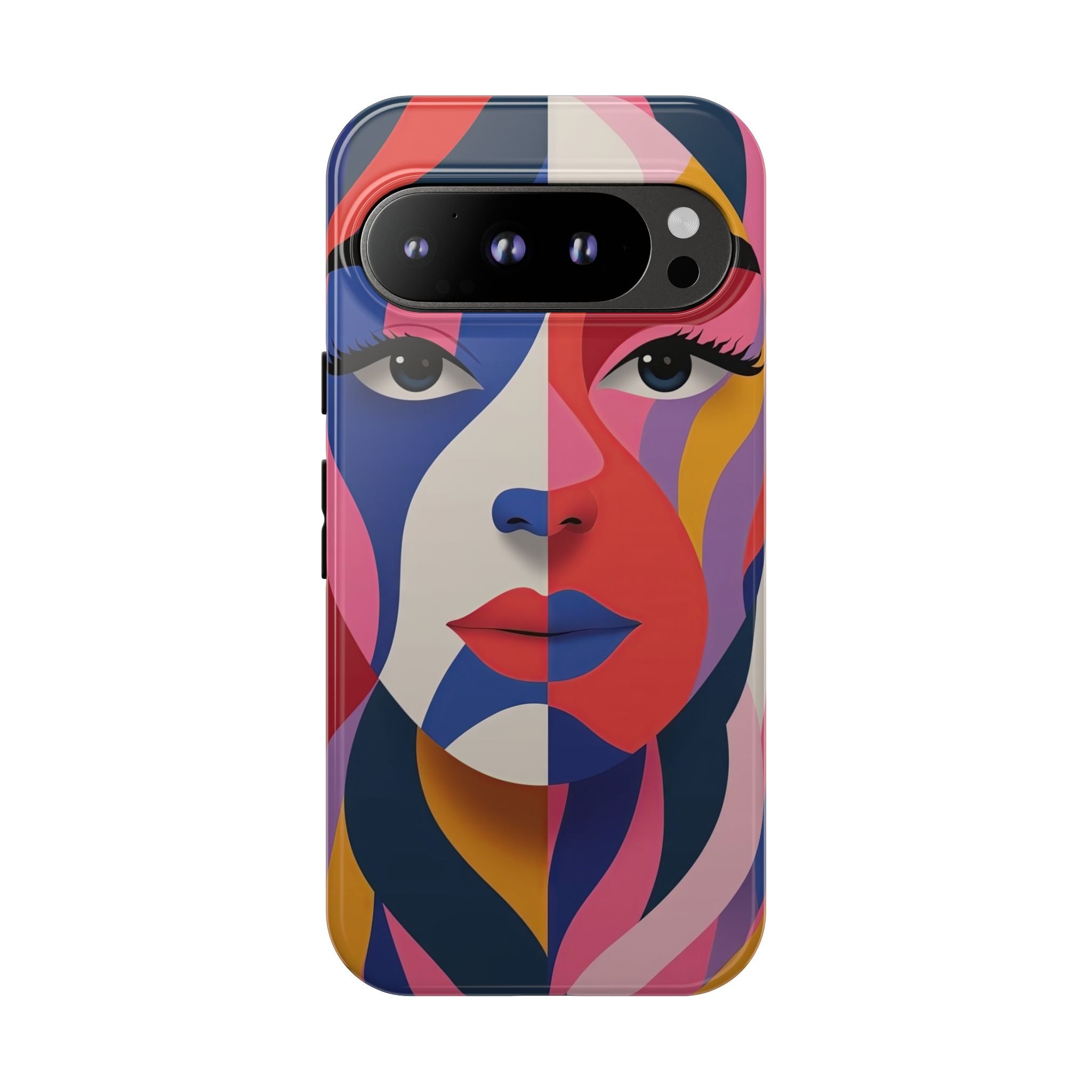 Abstract Colourful Face Google Pixel Case | Vibrant Pop Art