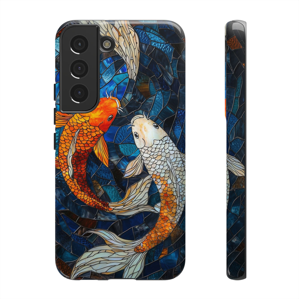 Custodia resistente per Samsung Galaxy a forma di pesce koi