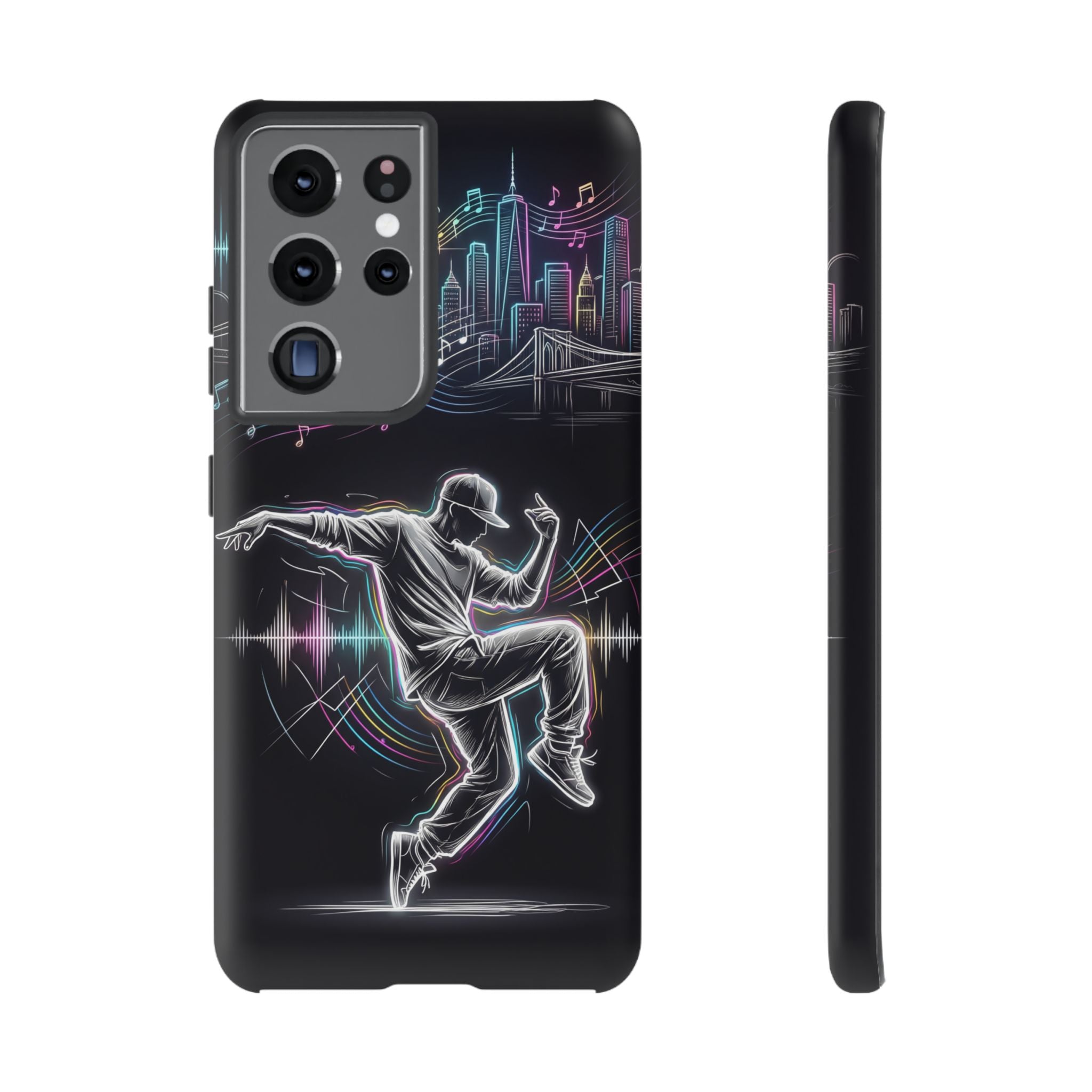 Dancer Neon Skyline Samsung Galaxy Phone Case