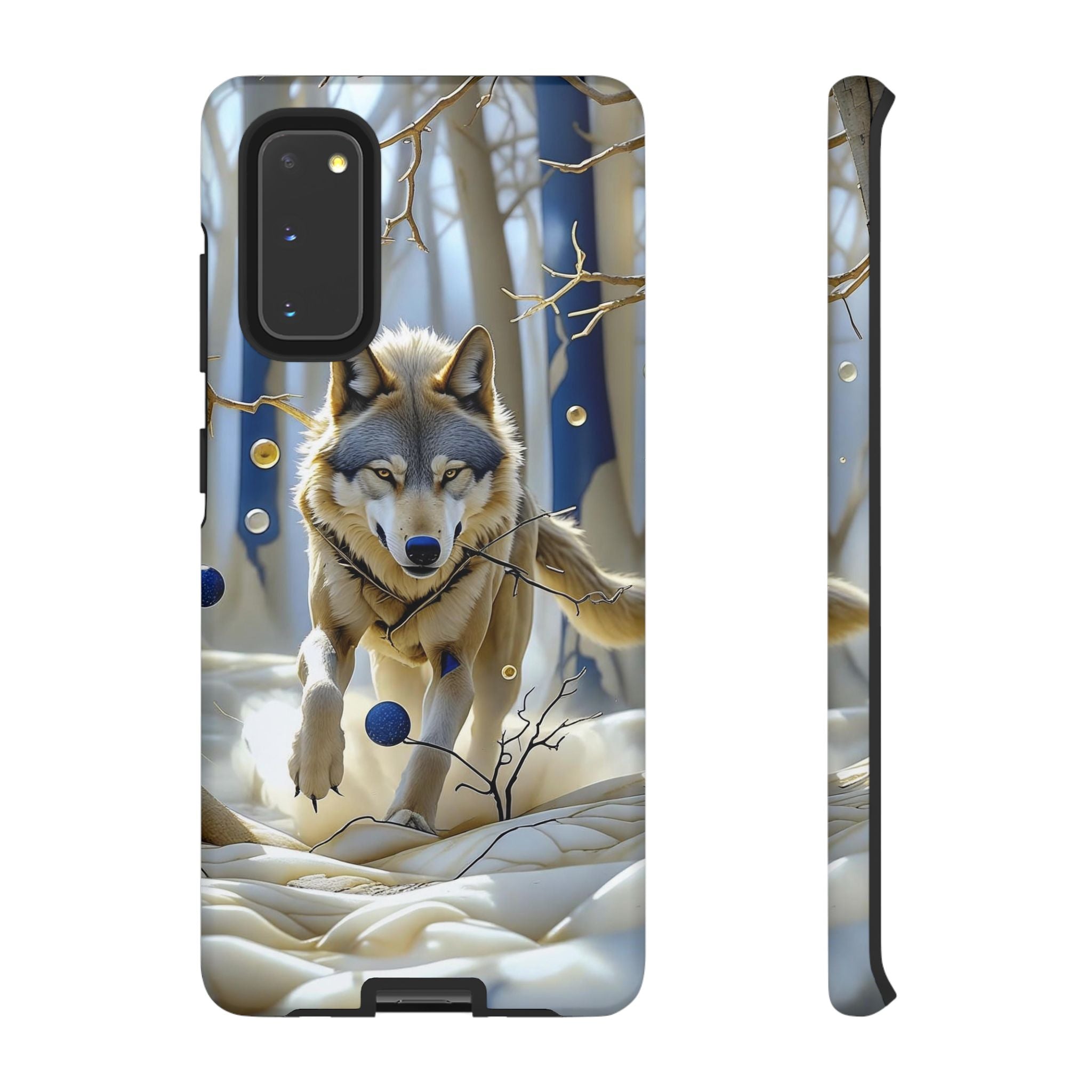 Wolf in Snow Samsung Galaxy Case — Rugged Wildlife
