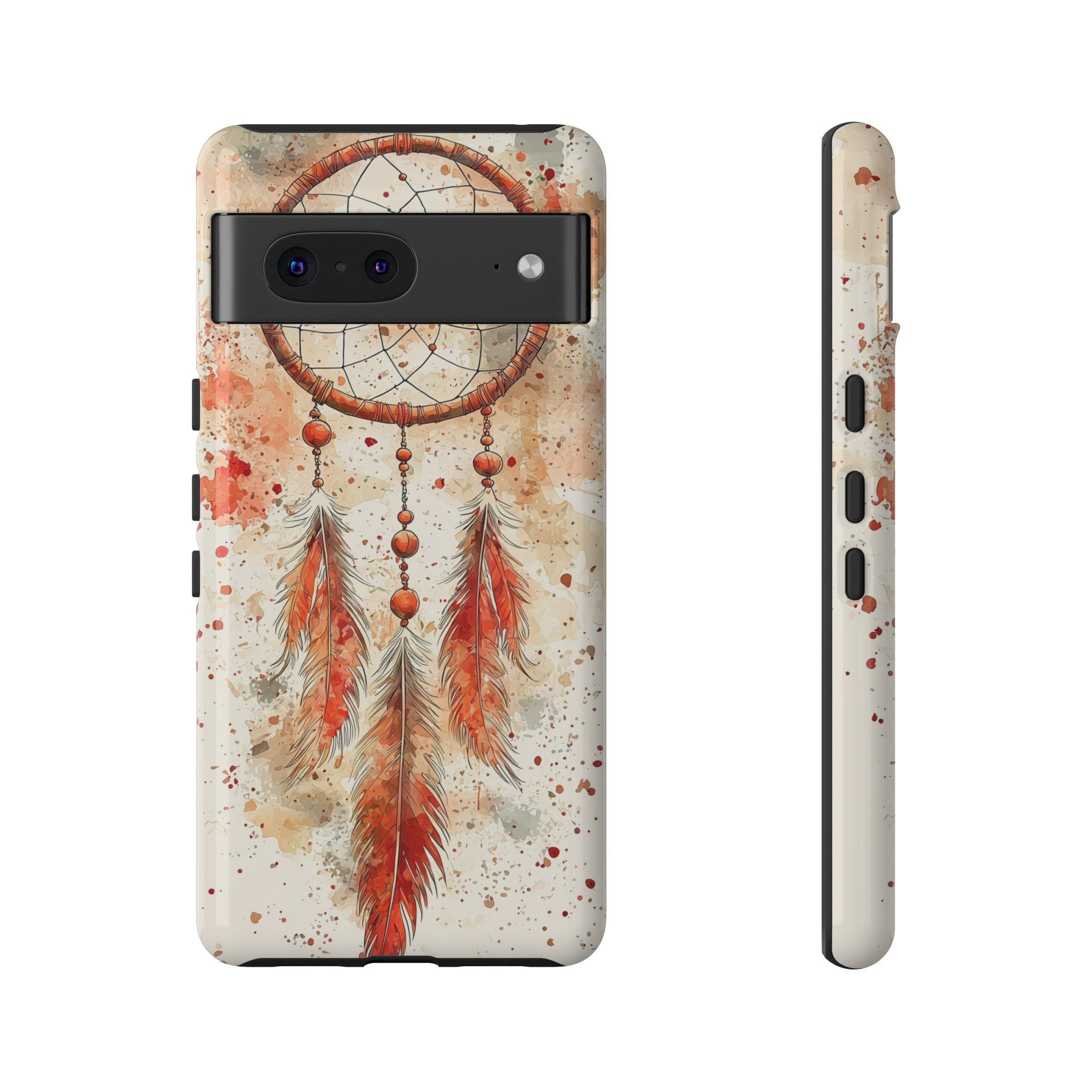 Dreamcatcher Tough Google Pixel Case | Watercolour Feather