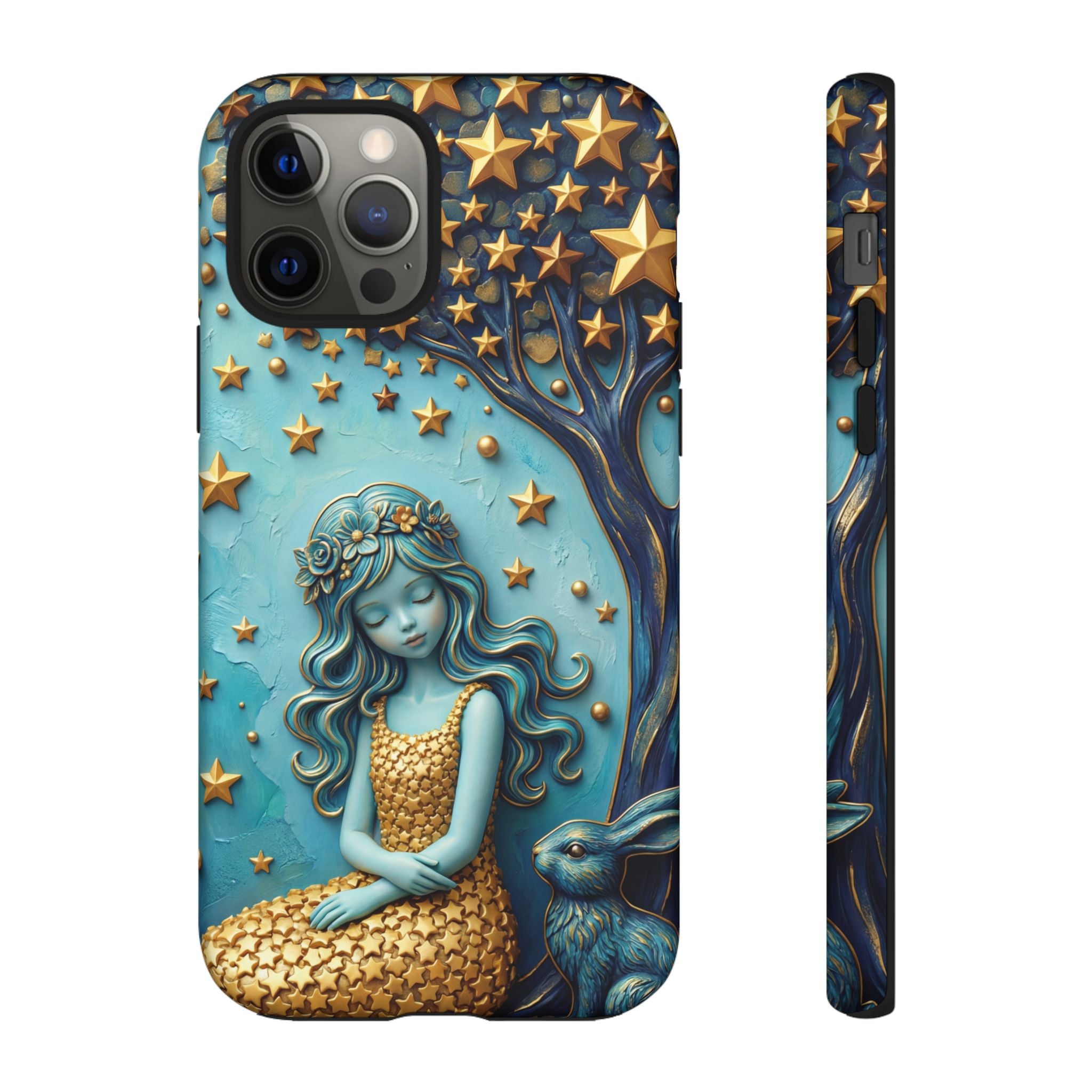 Dreamy Maiden & Star Tree iPhone Case
