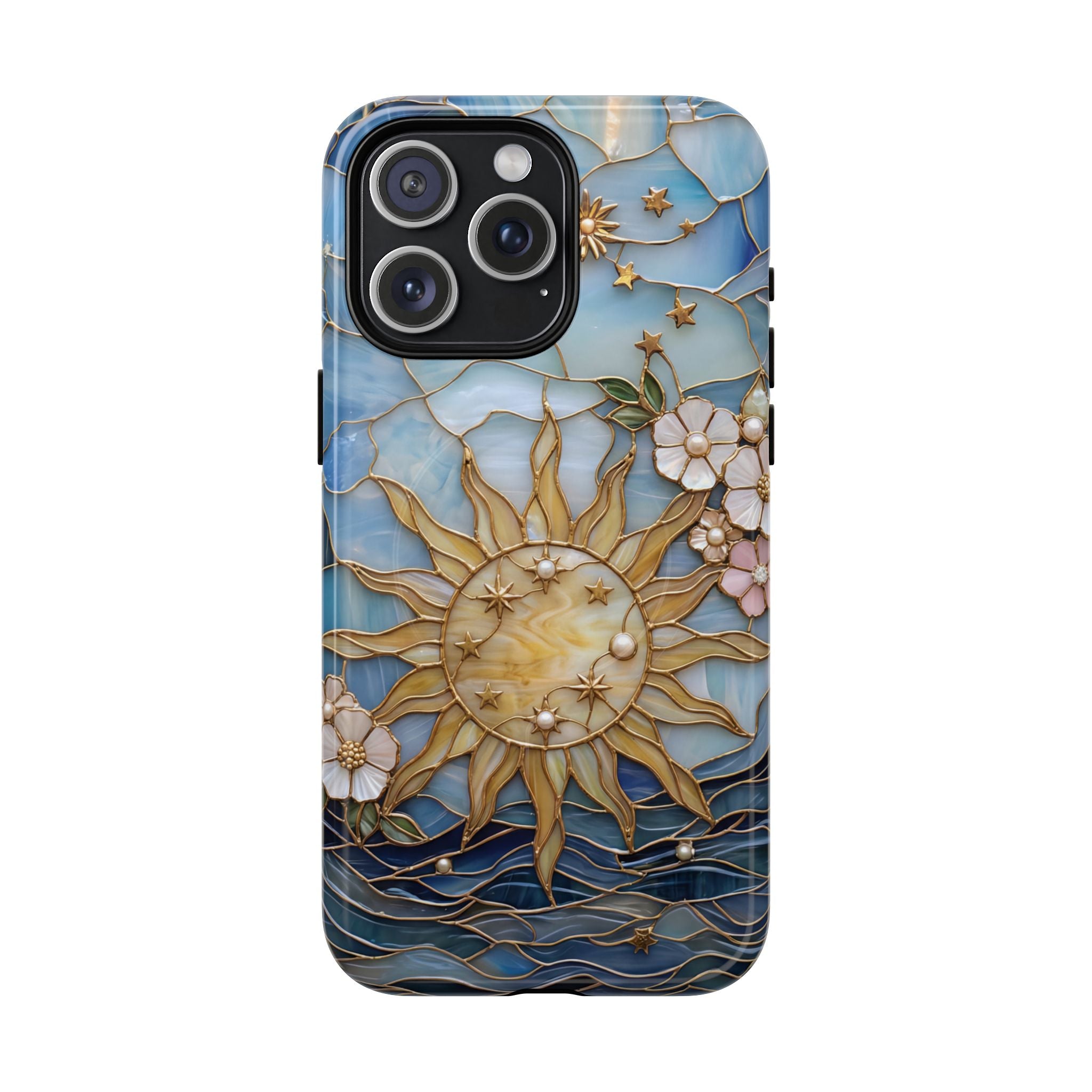 Stained Glass Sun & Sea MagSafe iPhone Case