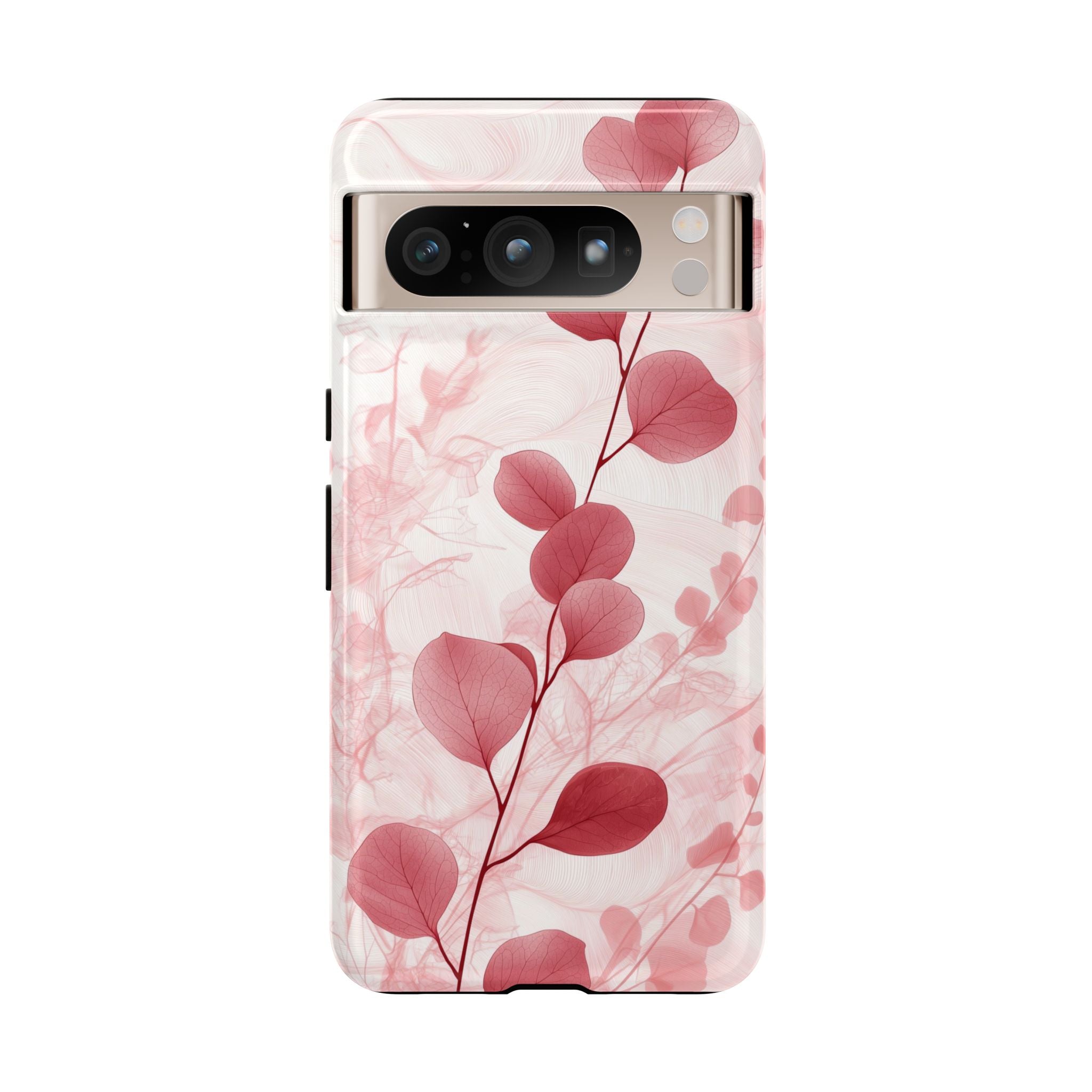 Pink Botanical Floral Eucalyptus Google Pixel Phone Case