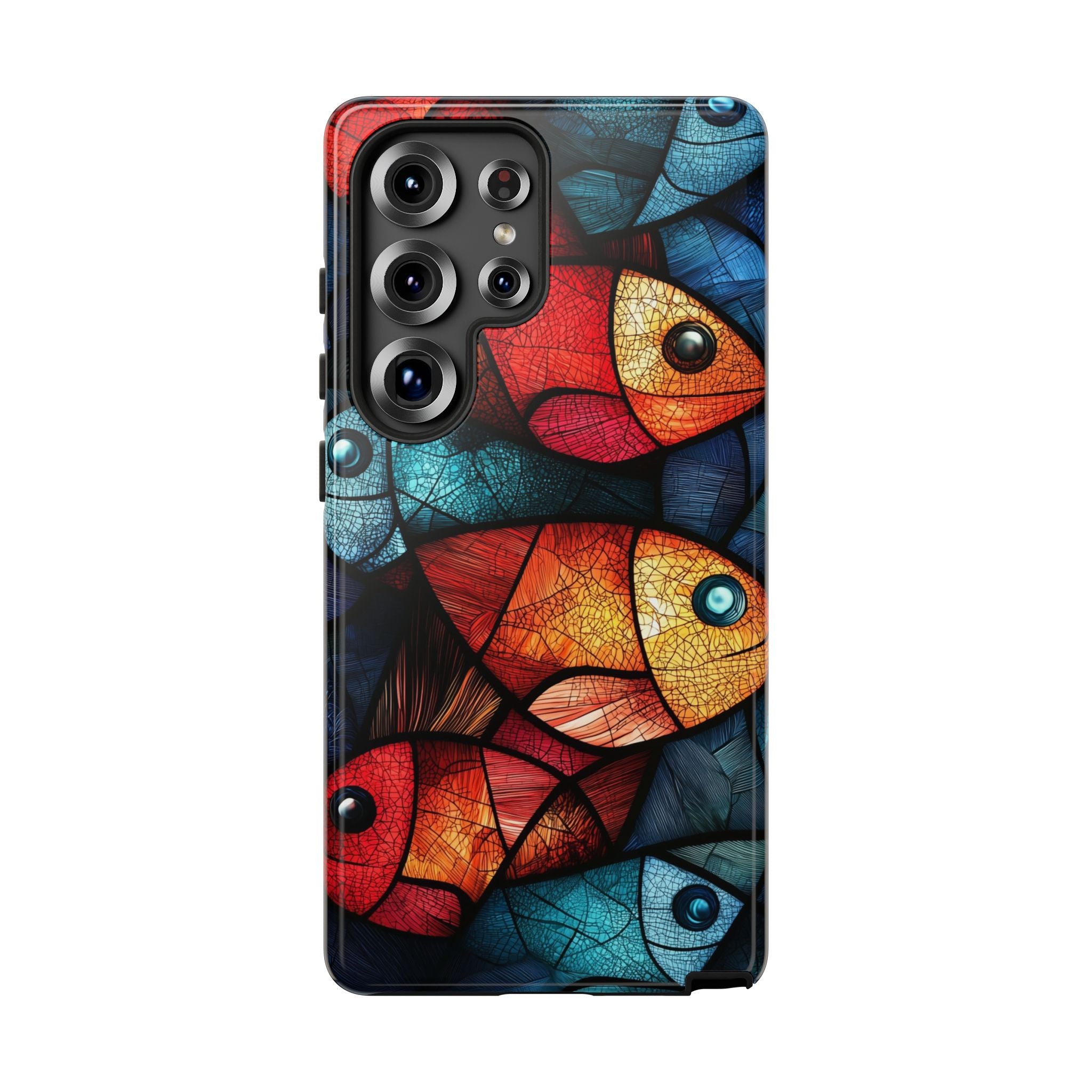 Fish Mosaic Tough Samsung Galaxy Case — Colourful Artistic Fish Pattern
