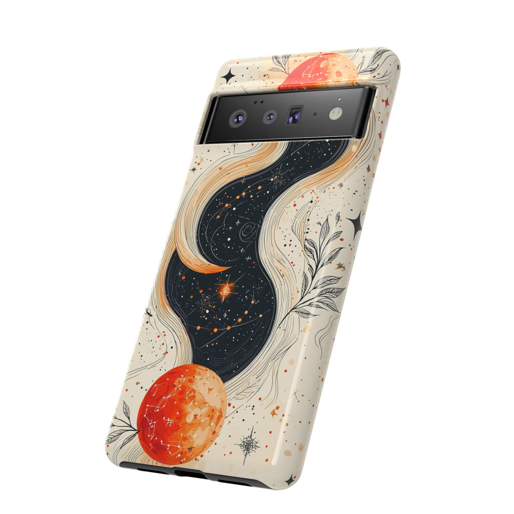 Astrology Galaxy Google Pixel Case | Red Moon Celestial