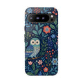 Owl Floral Google Pixel Phone Case | Navy Botanical Protective Phone Cover